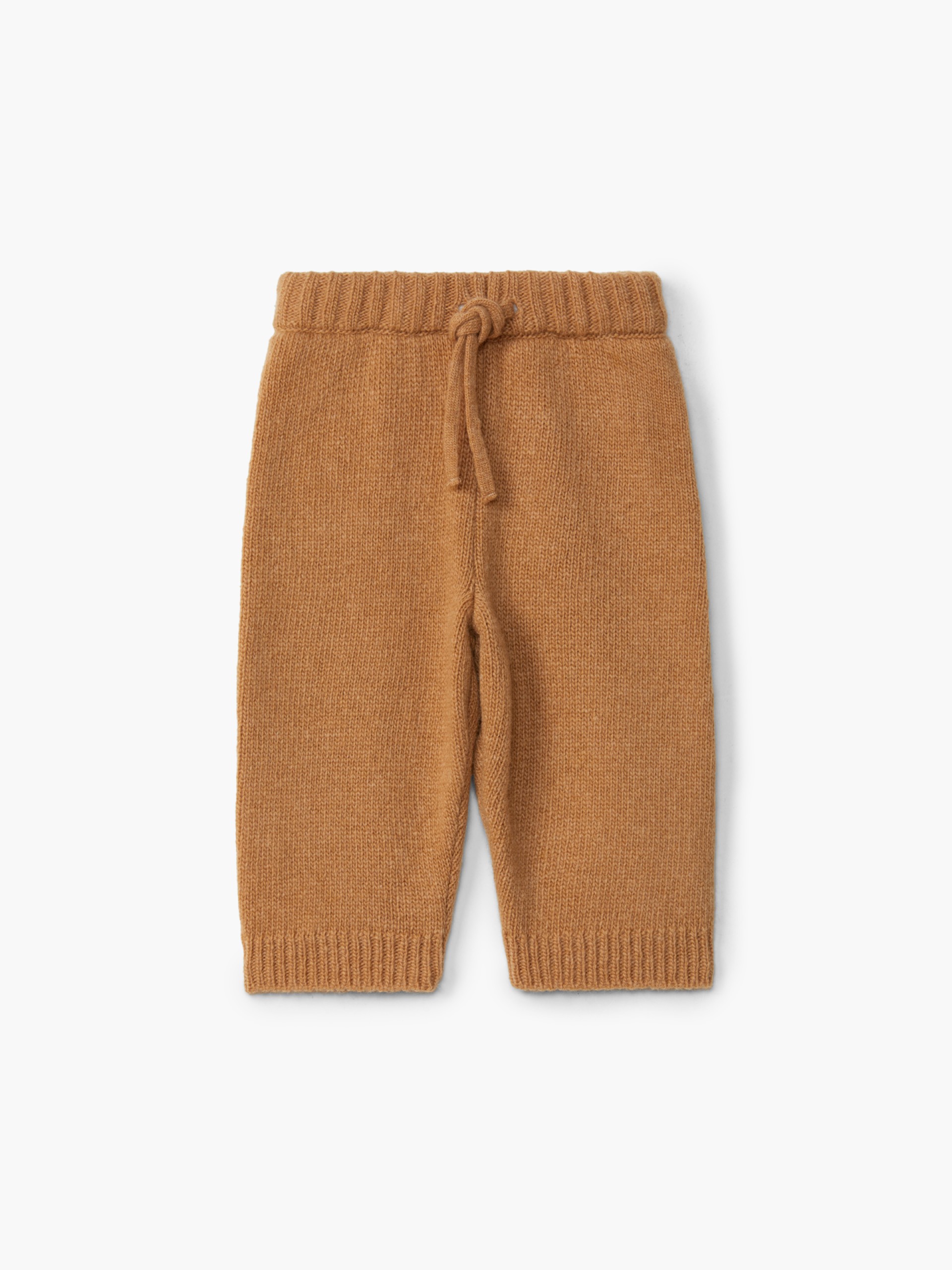 Knitted wool trousers