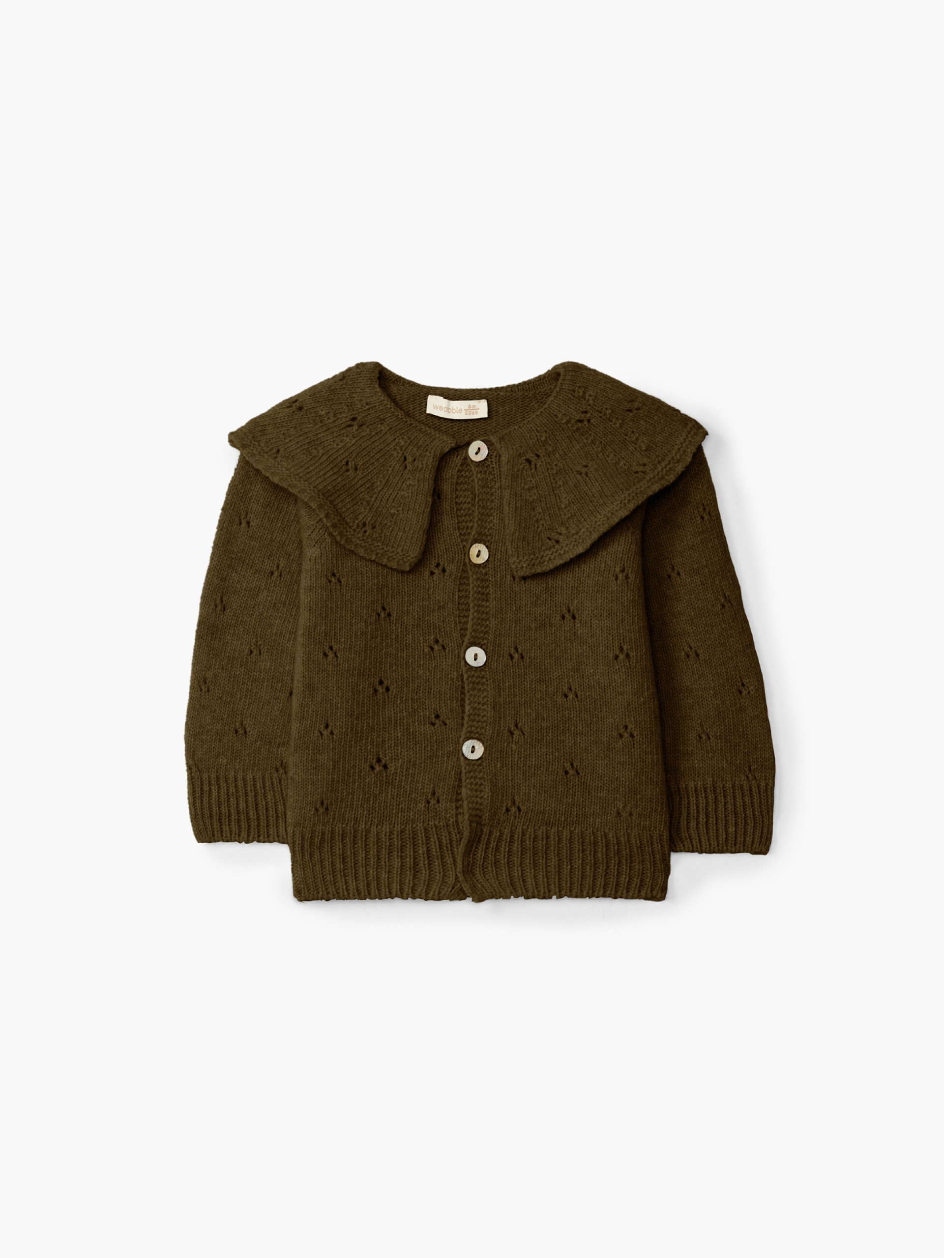 Knitted wool cardigan