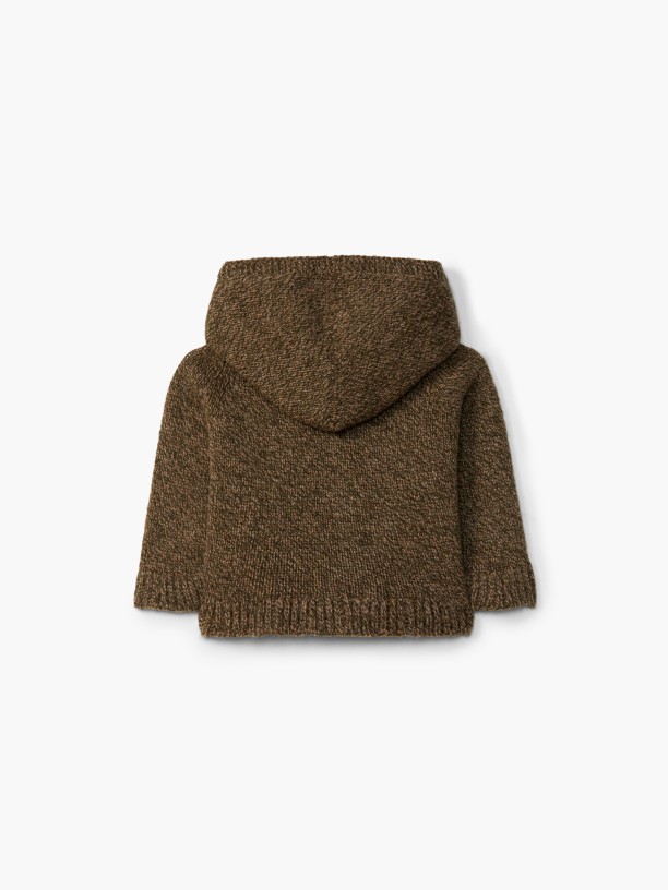 Hooded wool cardigan Hooded wool cardigan