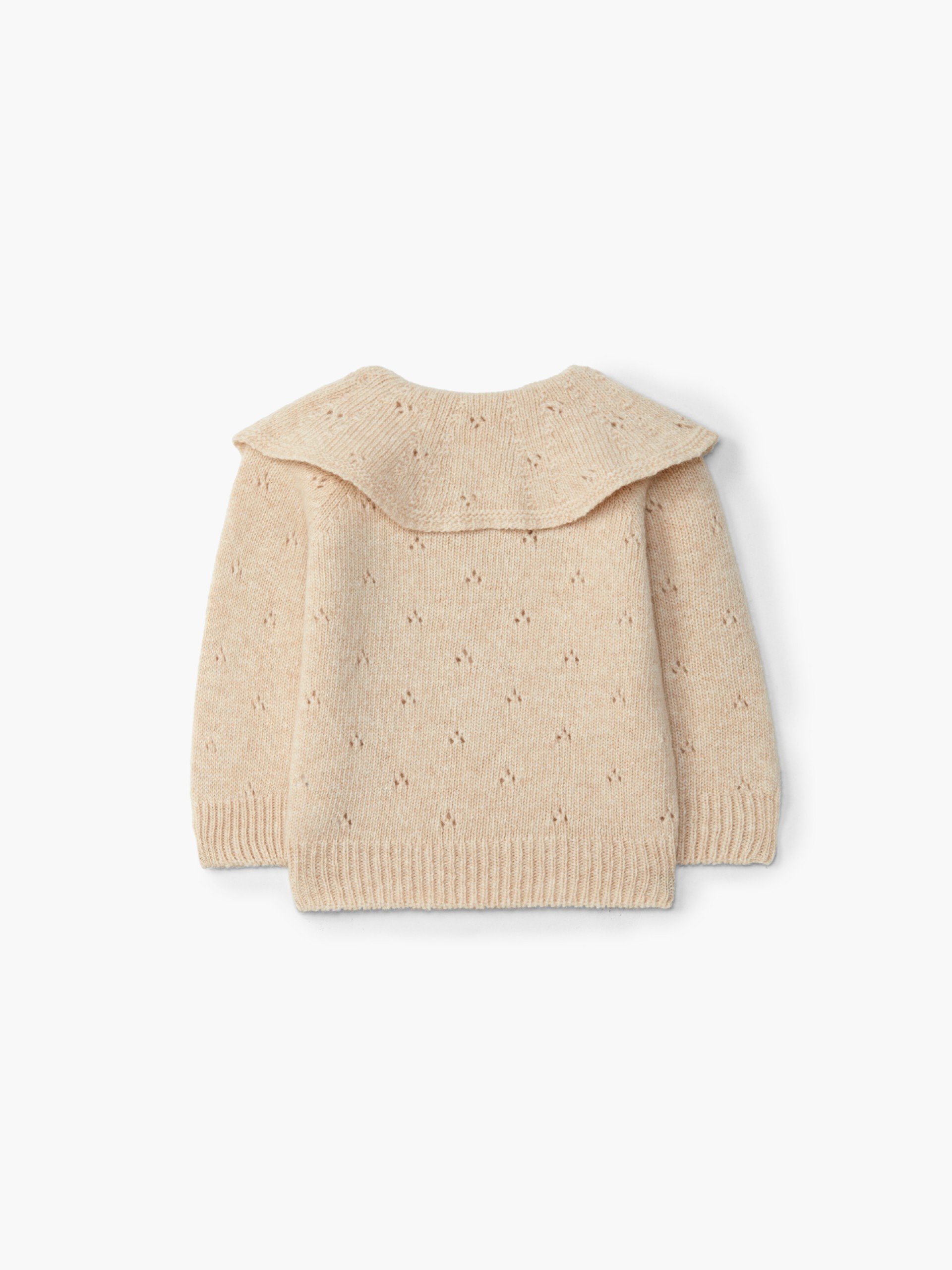 Knitted wool cardigan
