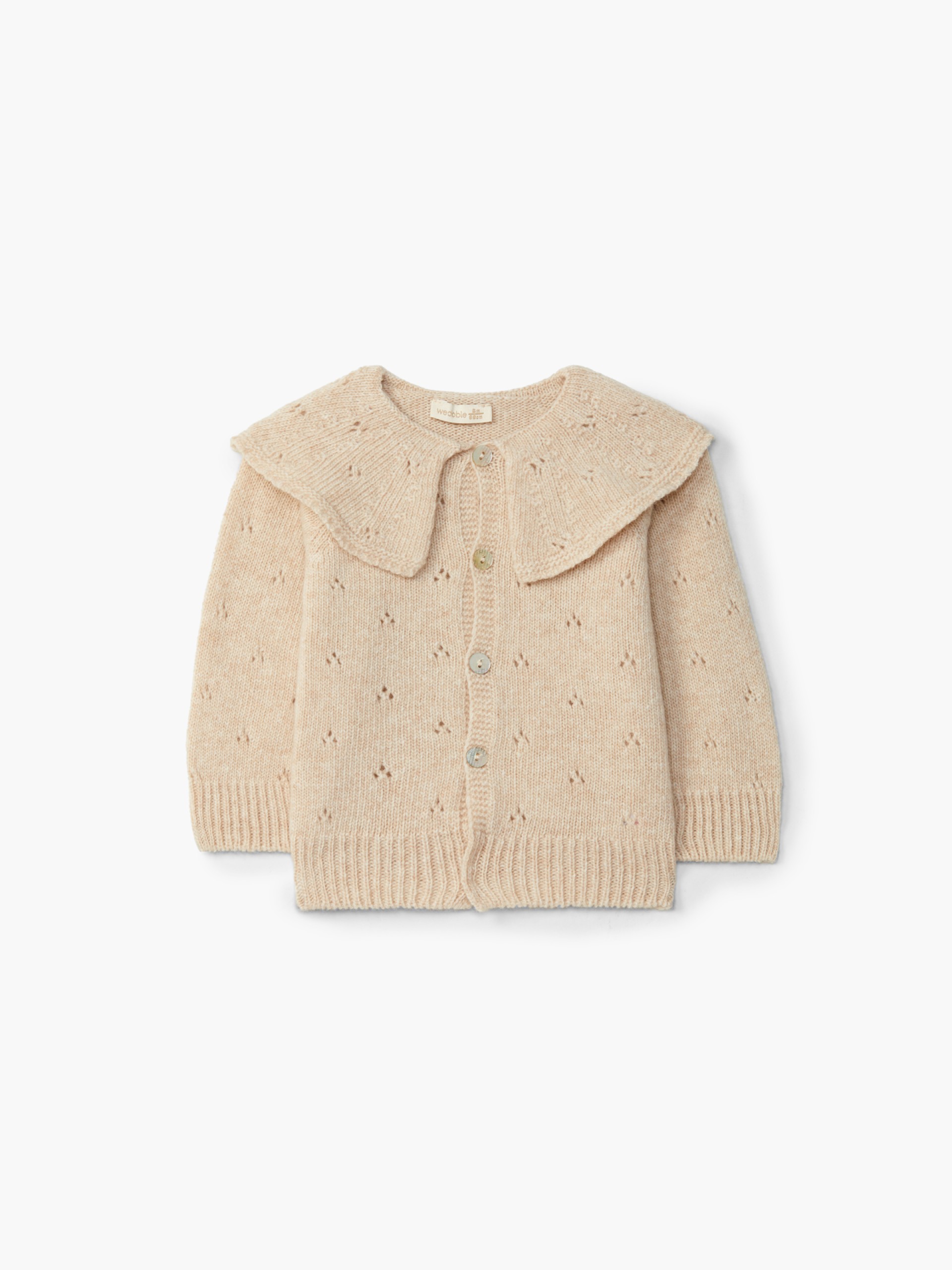 Knitted wool cardigan