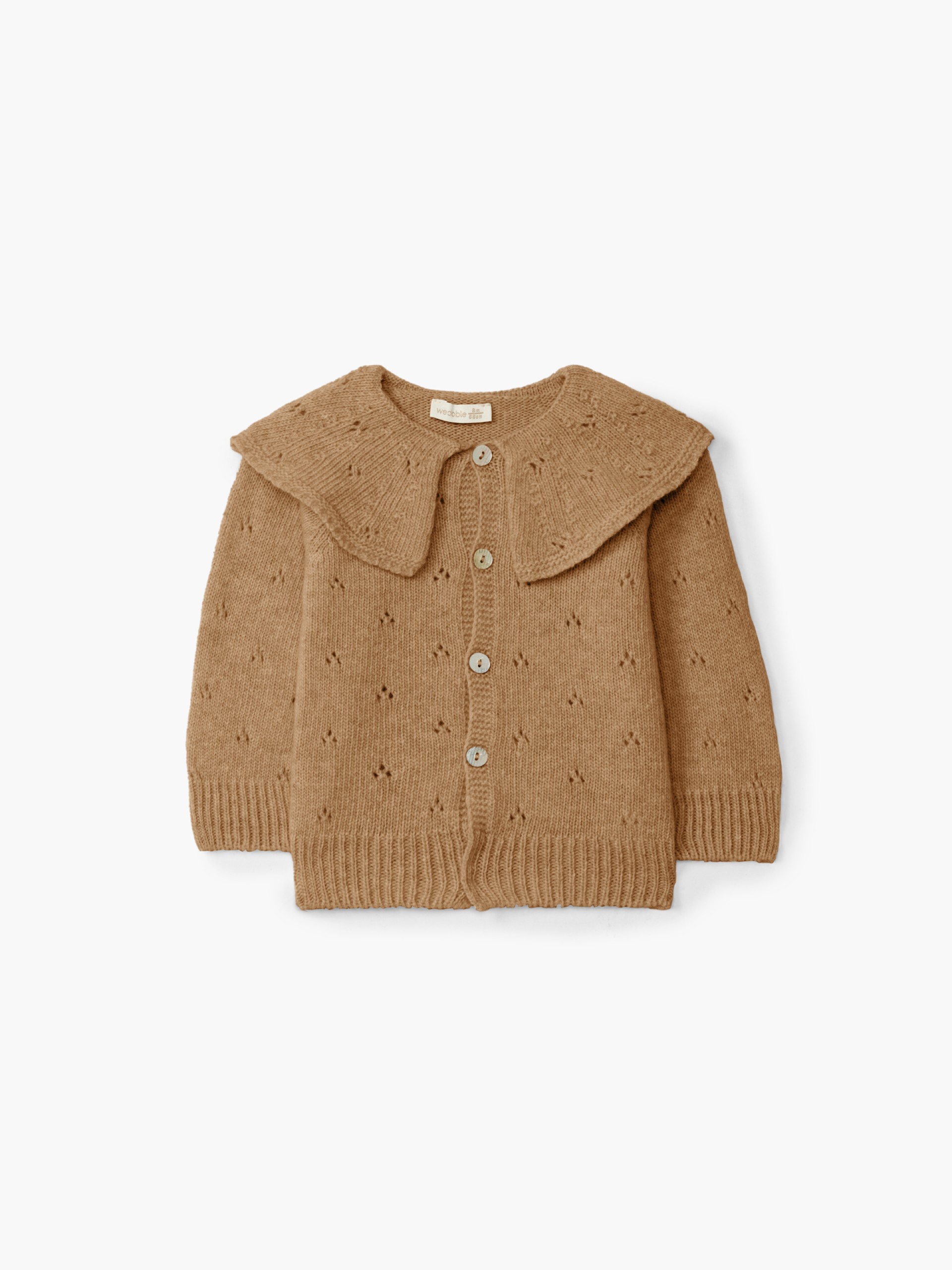 Knitted wool cardigan