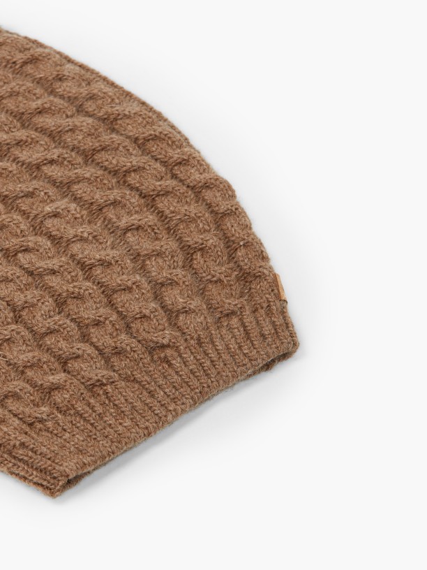 Knitted wool balaclava