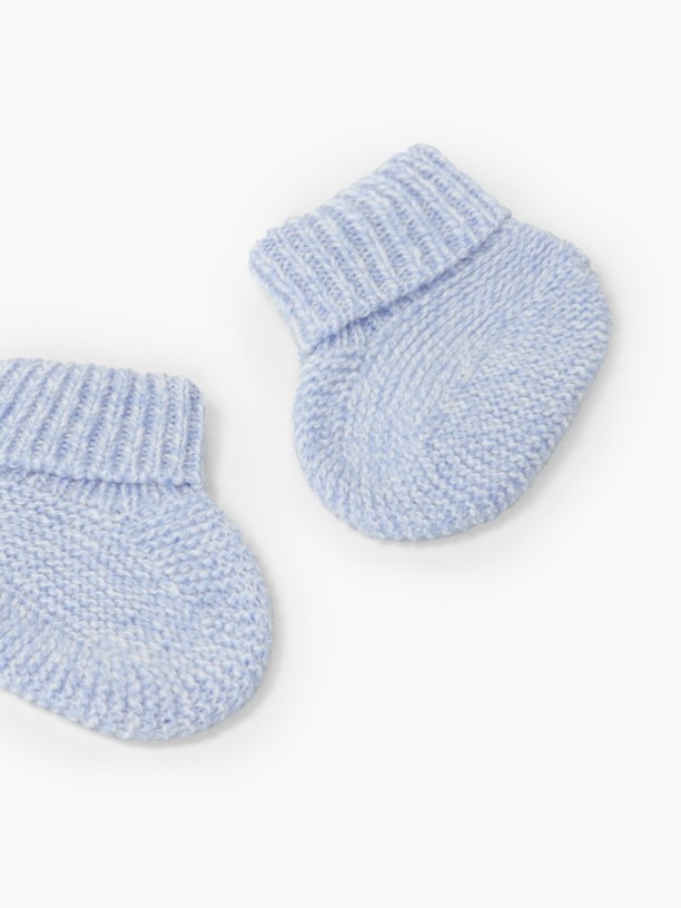 Knitted wool booties