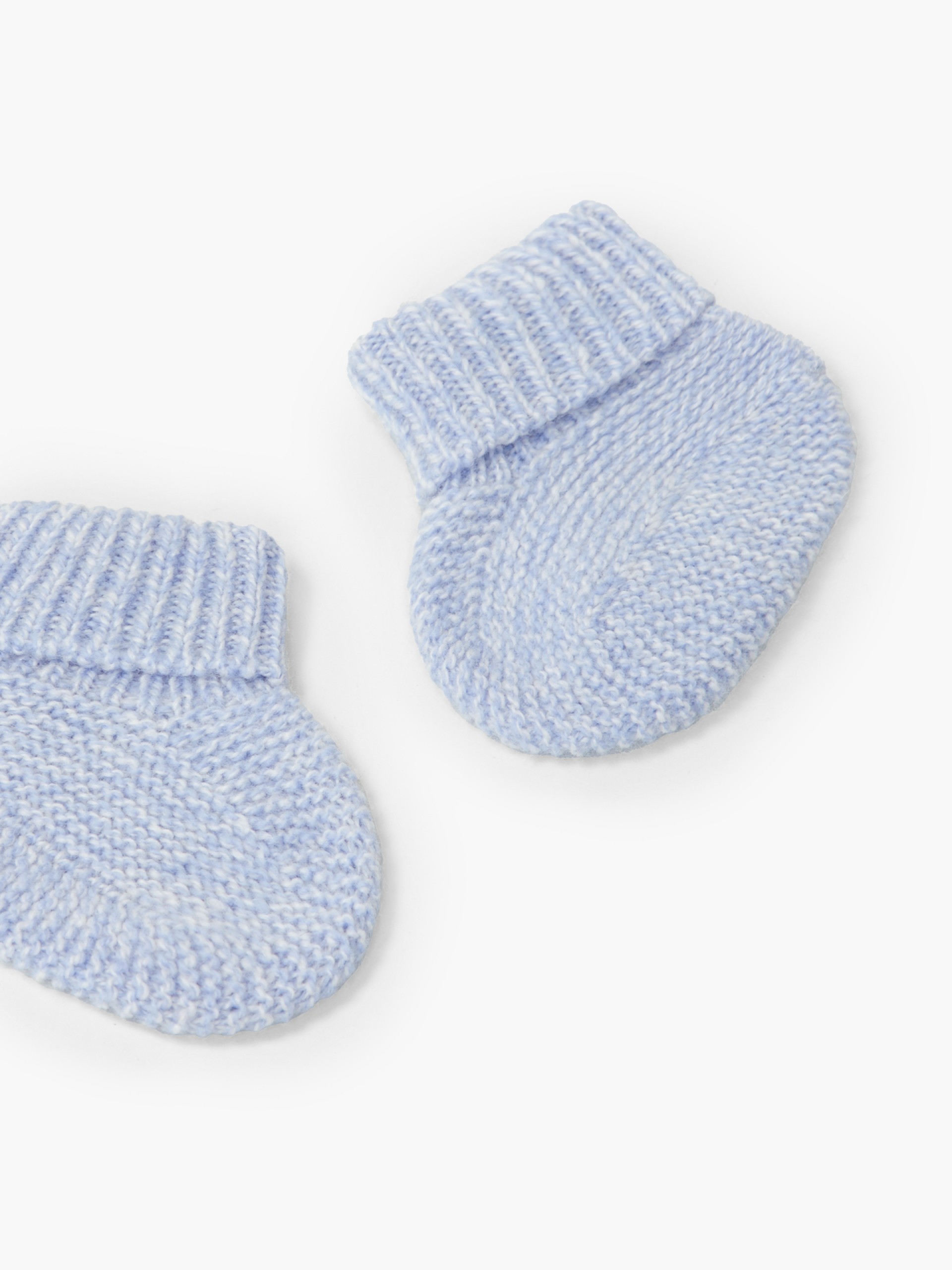 Knitted wool booties