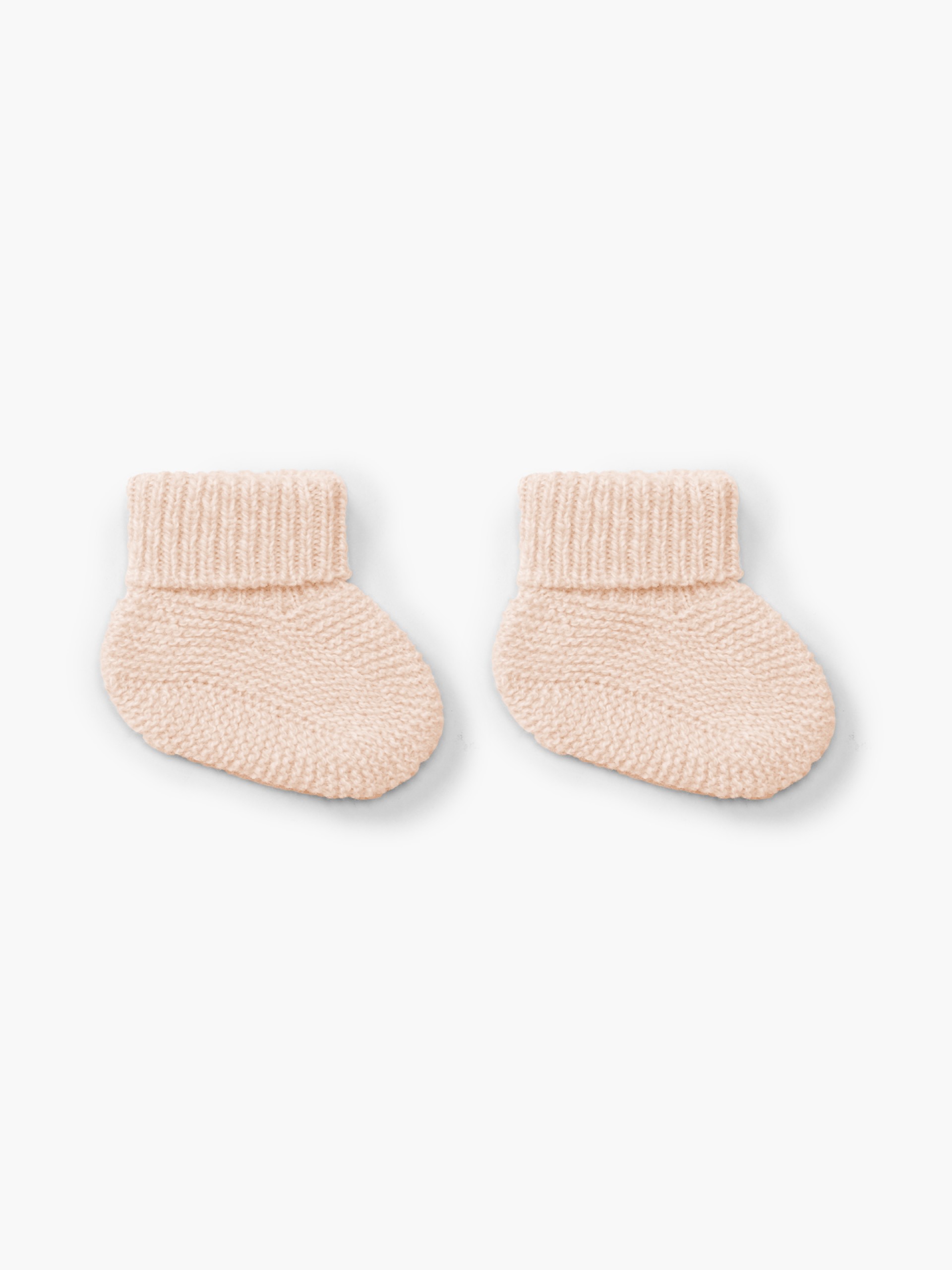 Knitted wool booties