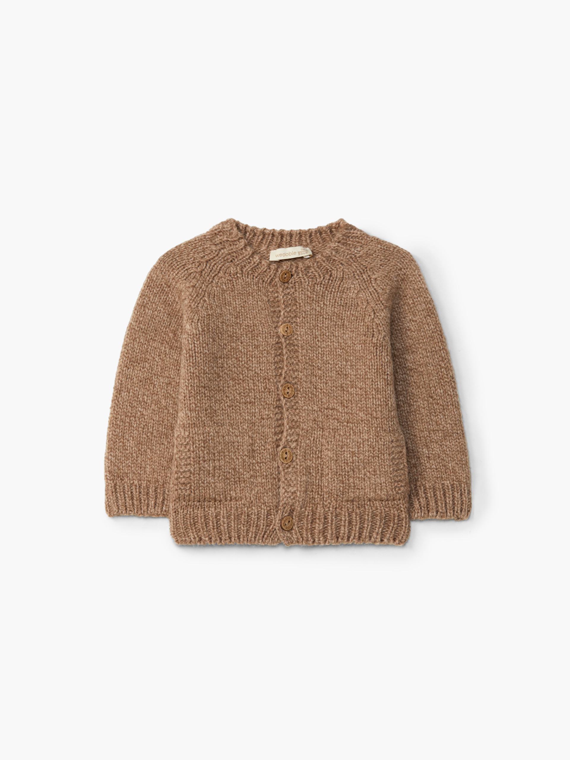 Knitted wool cardigan