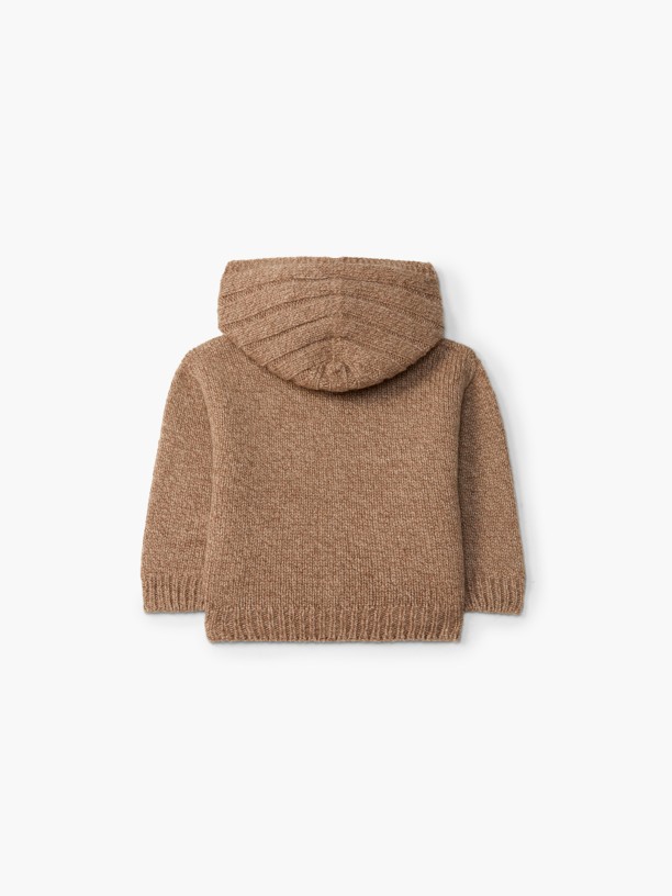 Hooded wool cardigan Hooded wool cardigan