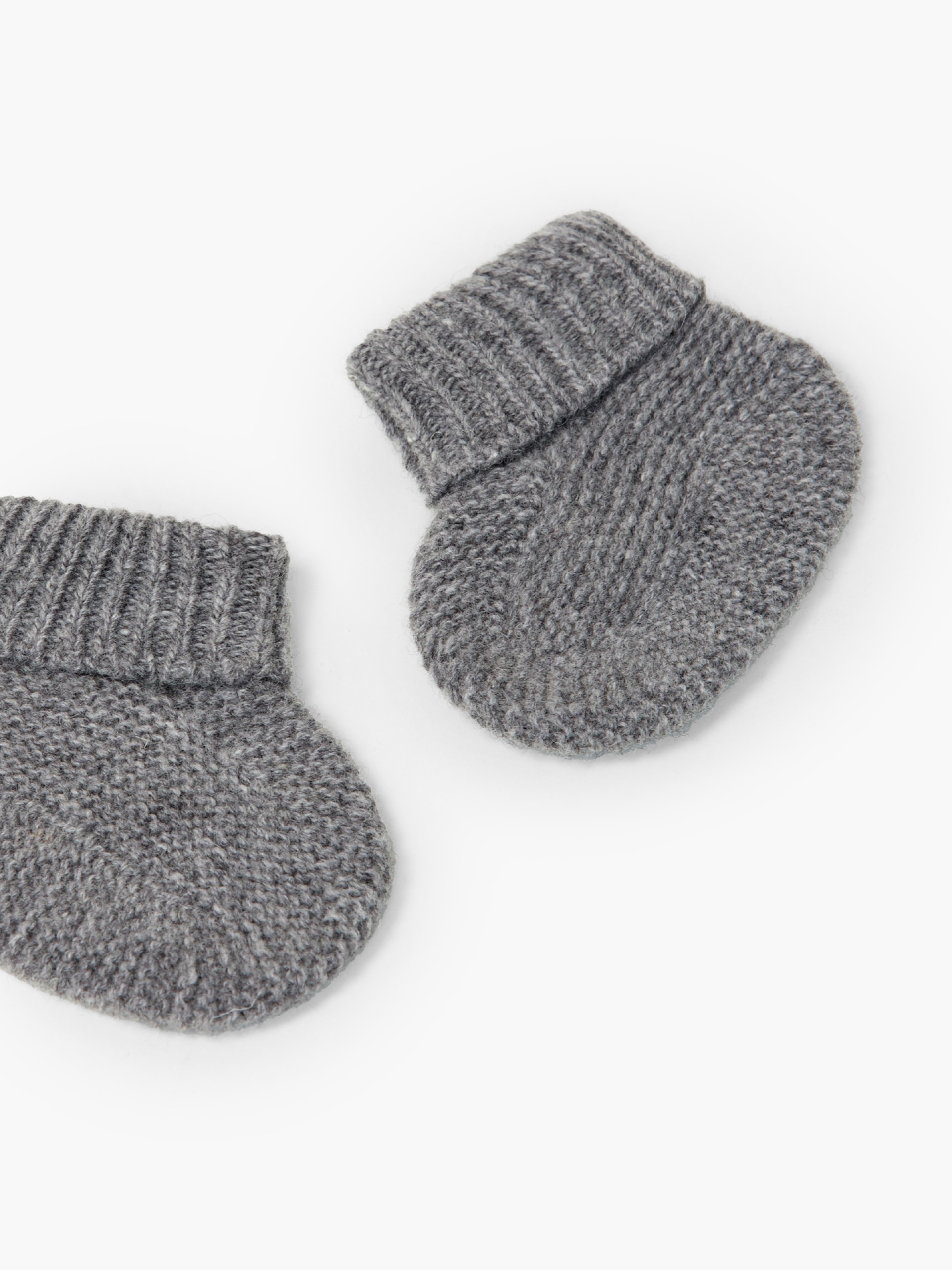 Knitted wool booties