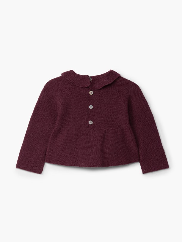 Knitted wool sweater