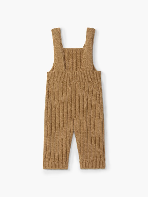Knitted wool dungarees