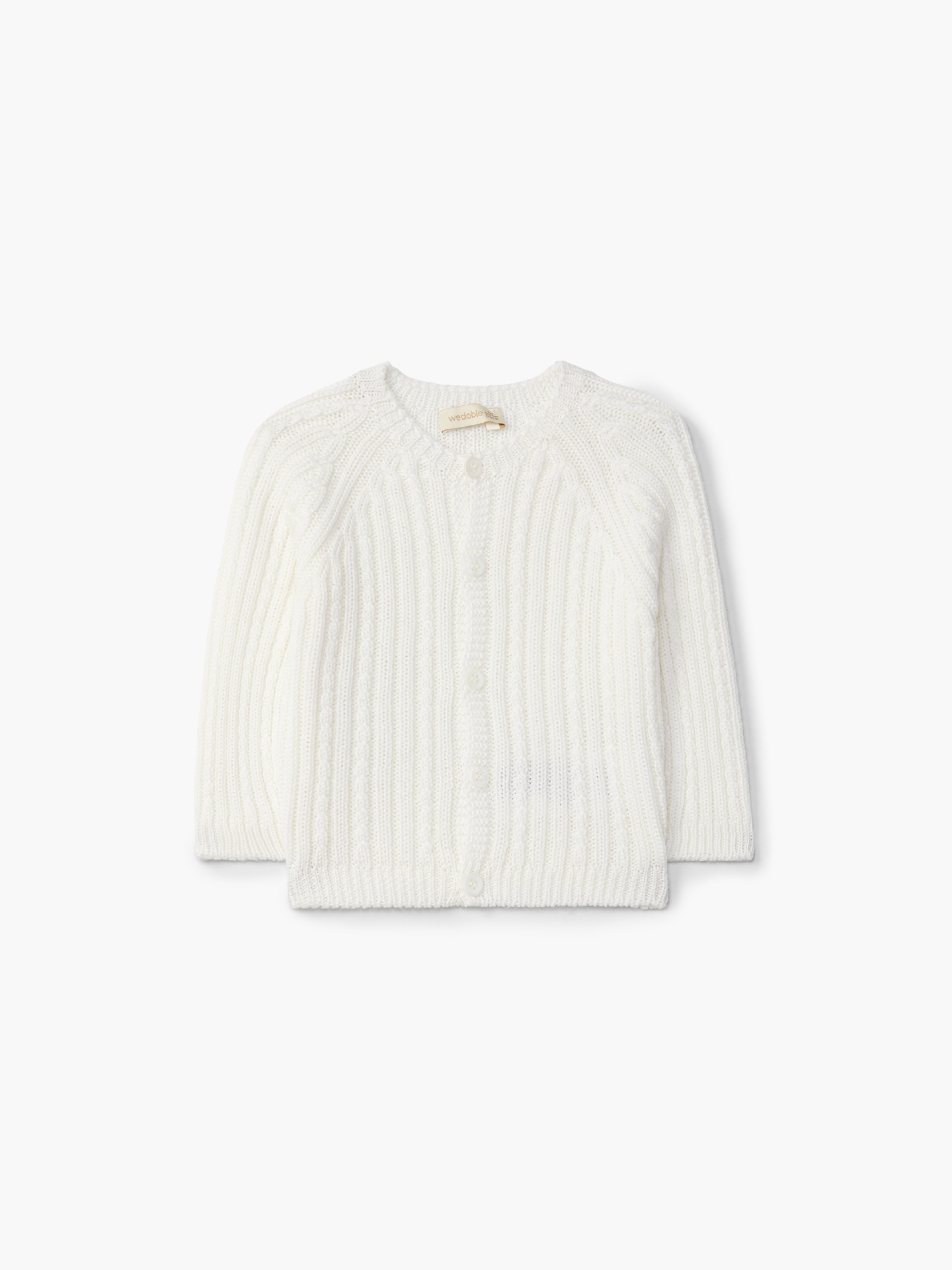 Knitted wool cardigan