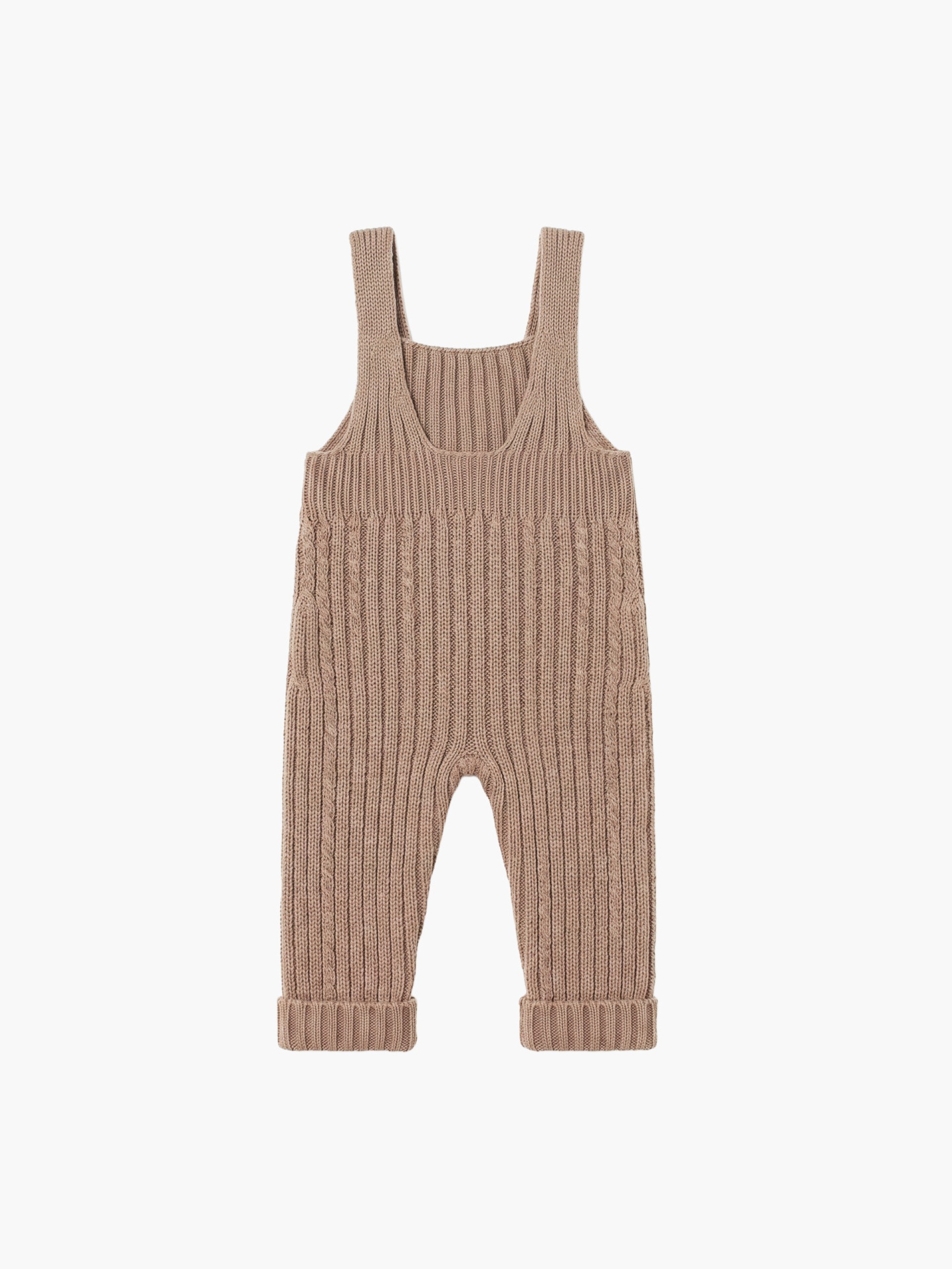 Knitted wool dungarees