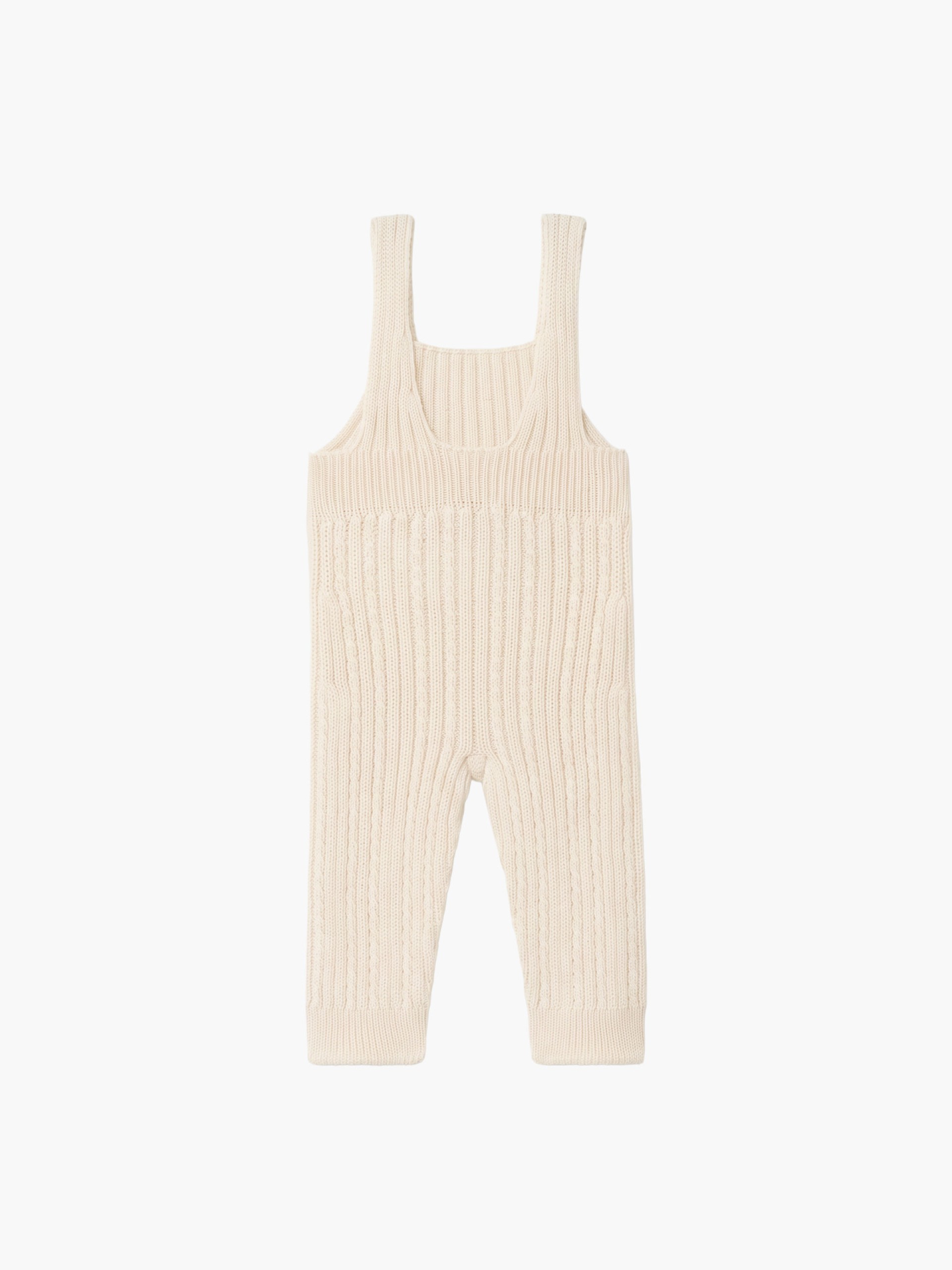 Knitted wool dungarees