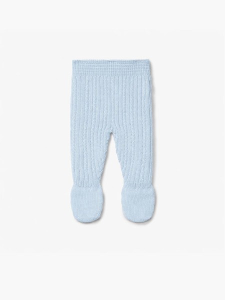 Knitted wool trousers