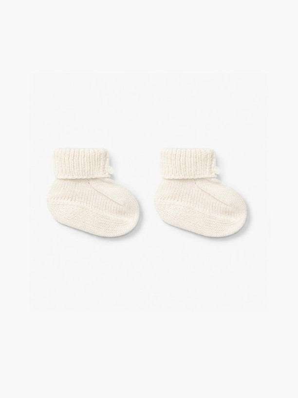 Knitted wool booties Knitted wool booties
