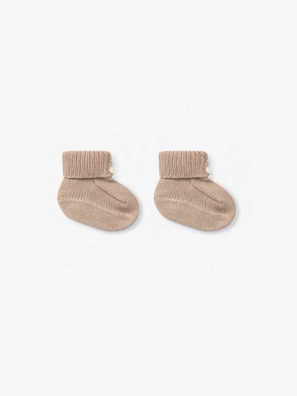Knitted wool booties Knitted wool booties
