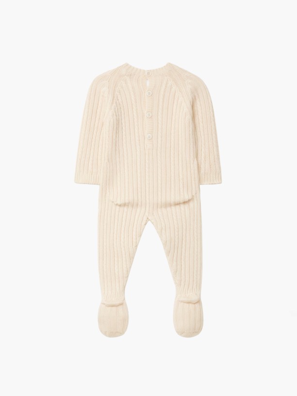 Knitted wool babygrow