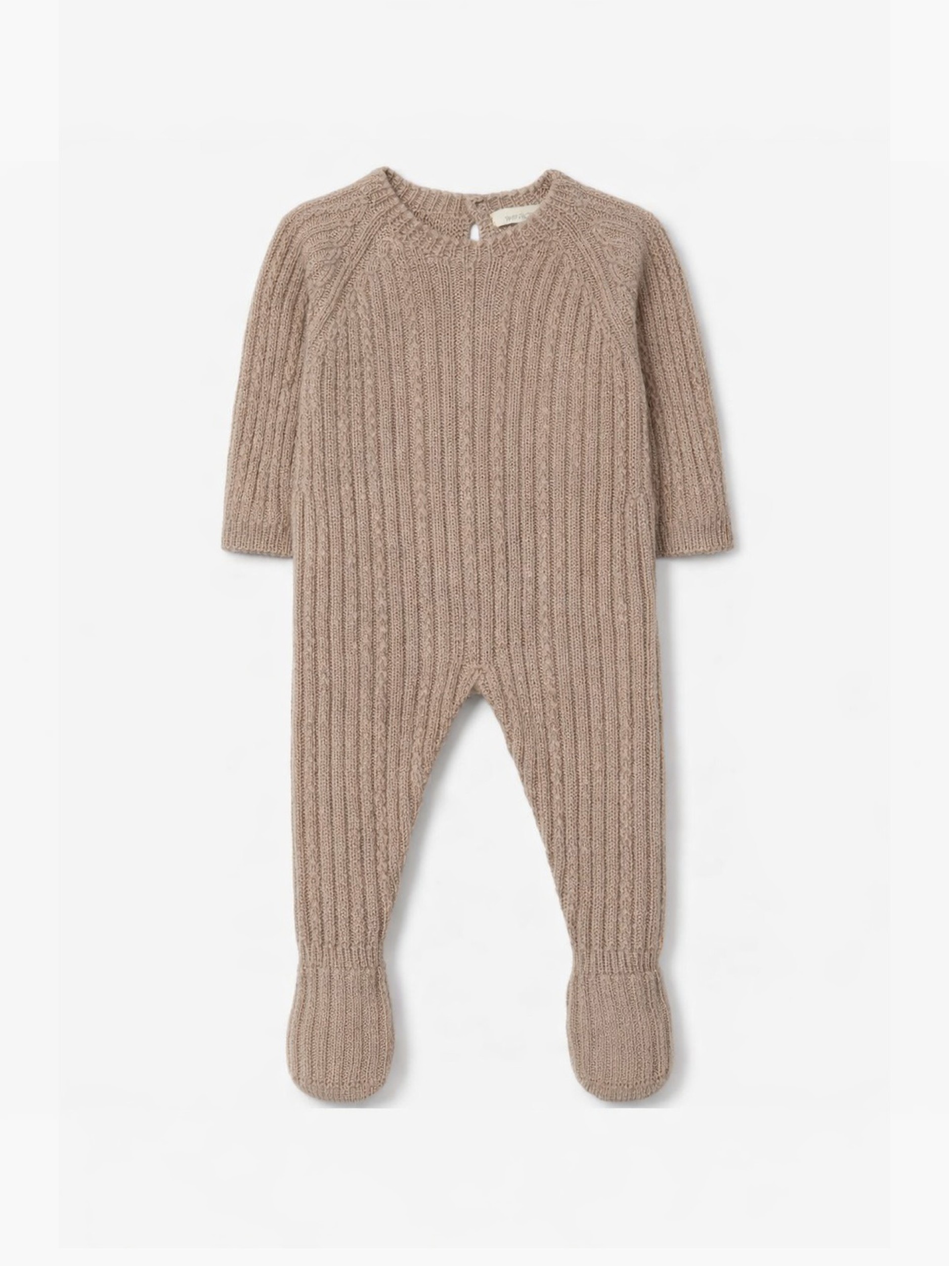 Knitted wool babygrow