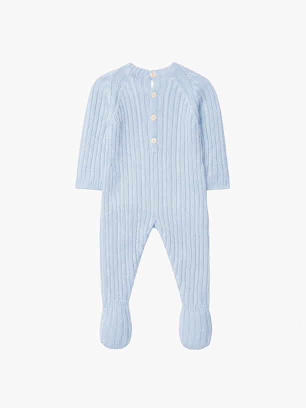 Knitted wool babygrow