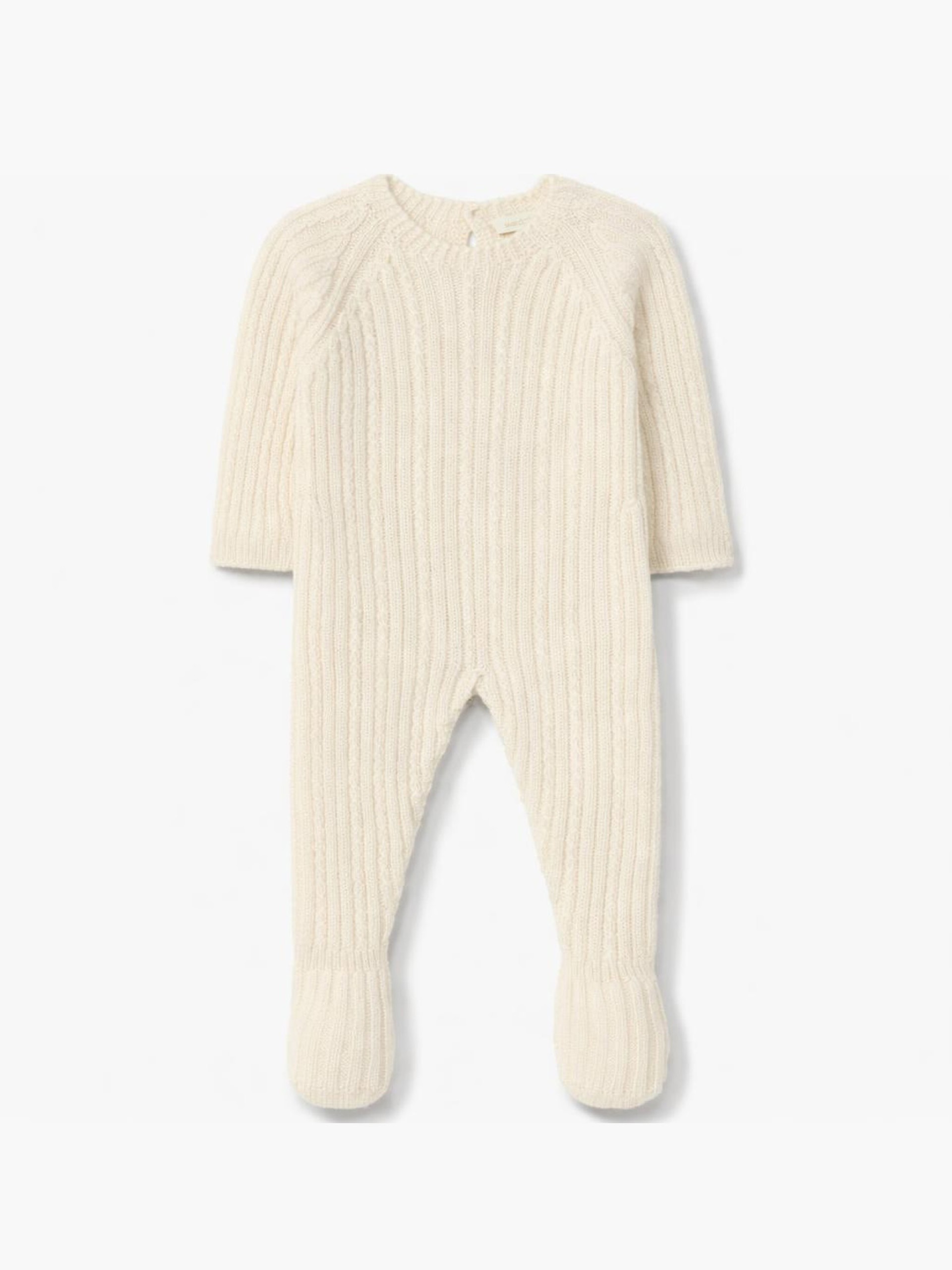 Knitted wool babygrow