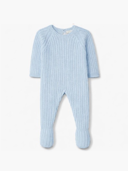 Knitted wool babygrow