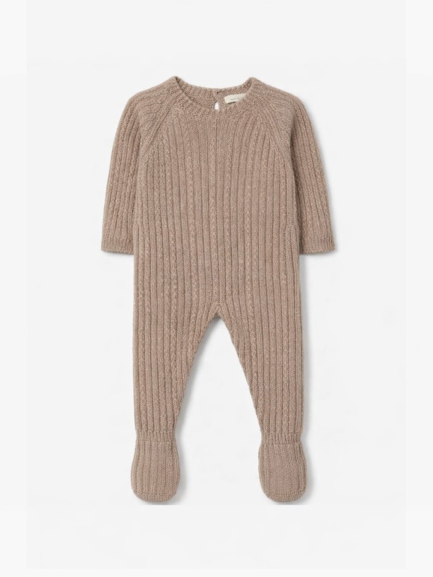 Knitted wool babygrow