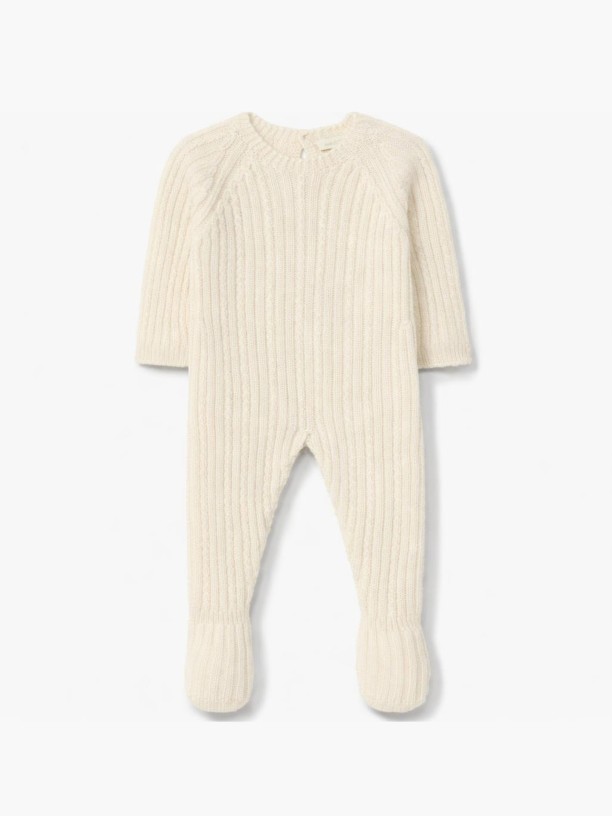 Knitted wool babygrow
