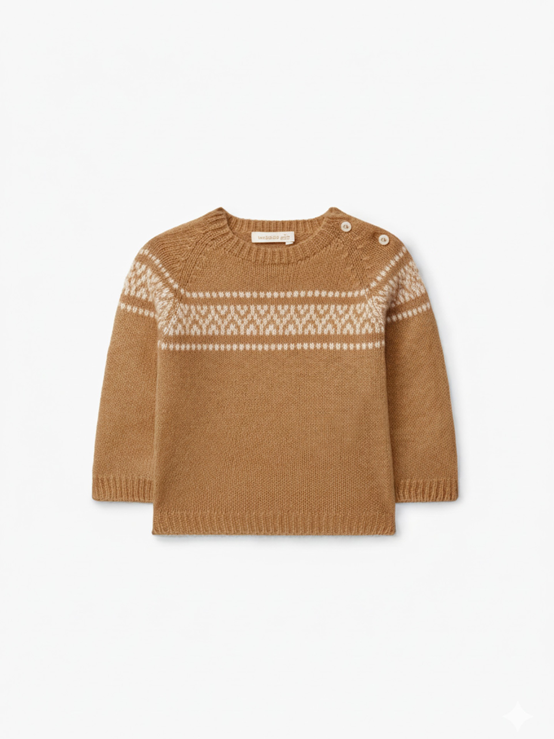 Knitted jacquard sweater
