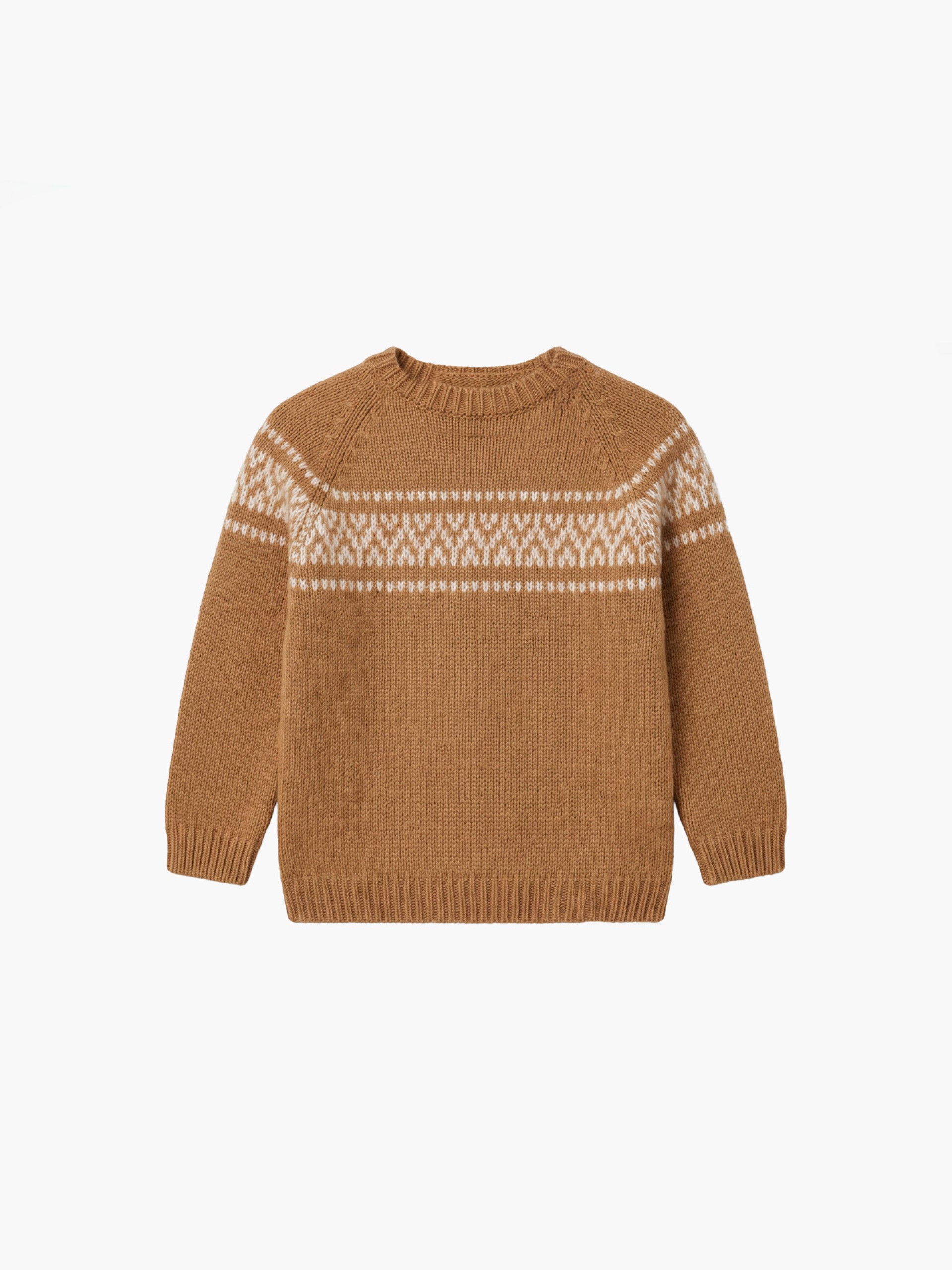 Knitted jacquard sweater