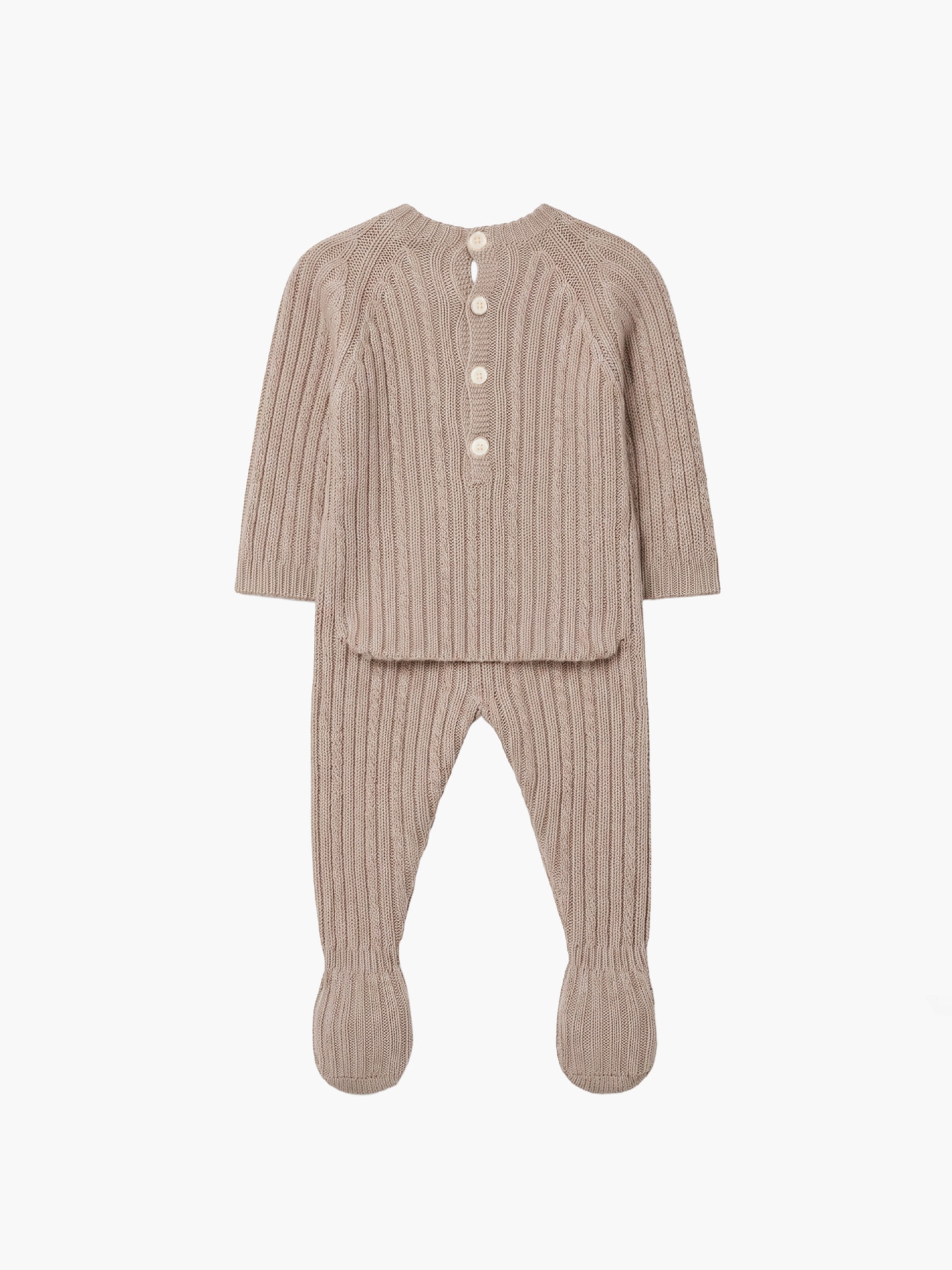 Knitted wool babygrow