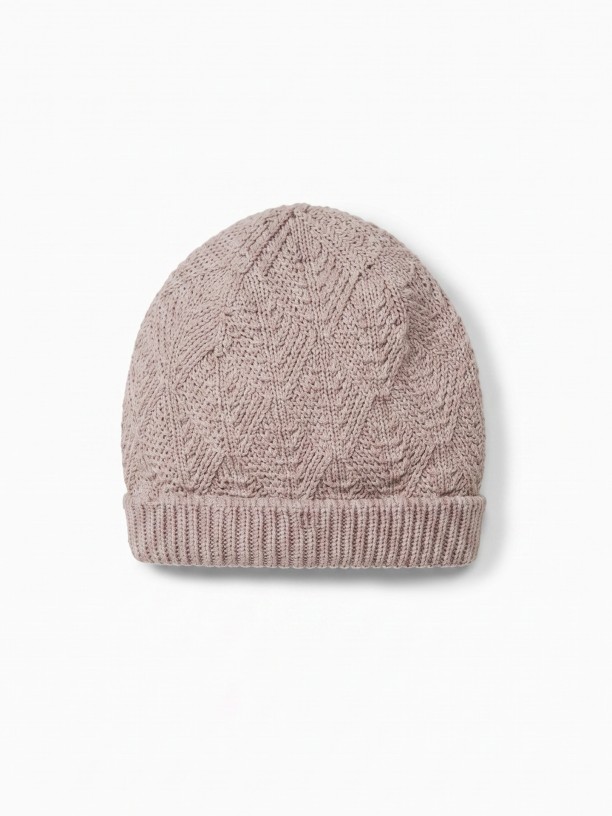 Knitted wool beanie Knitted wool beanie