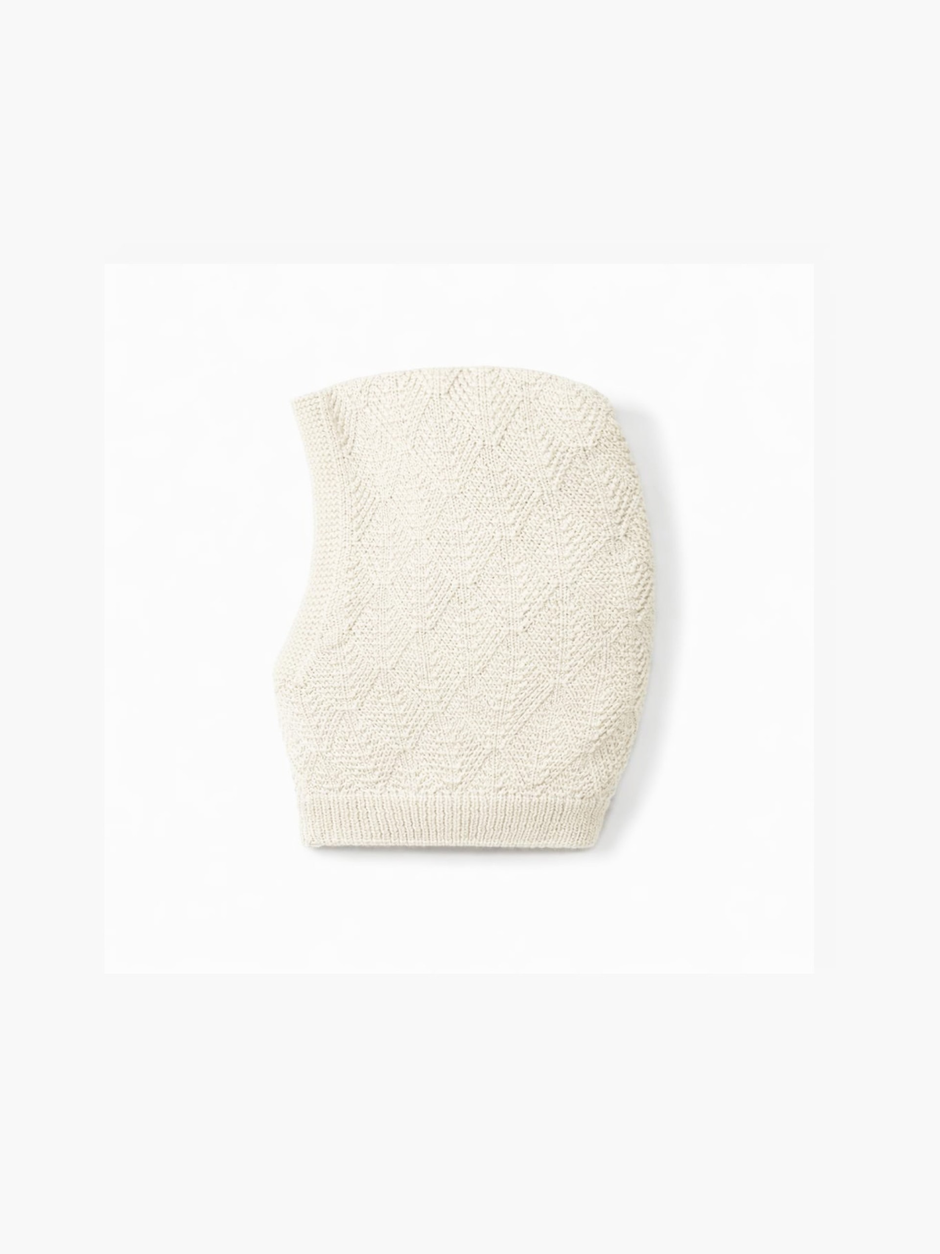 Knitted wool balaclava