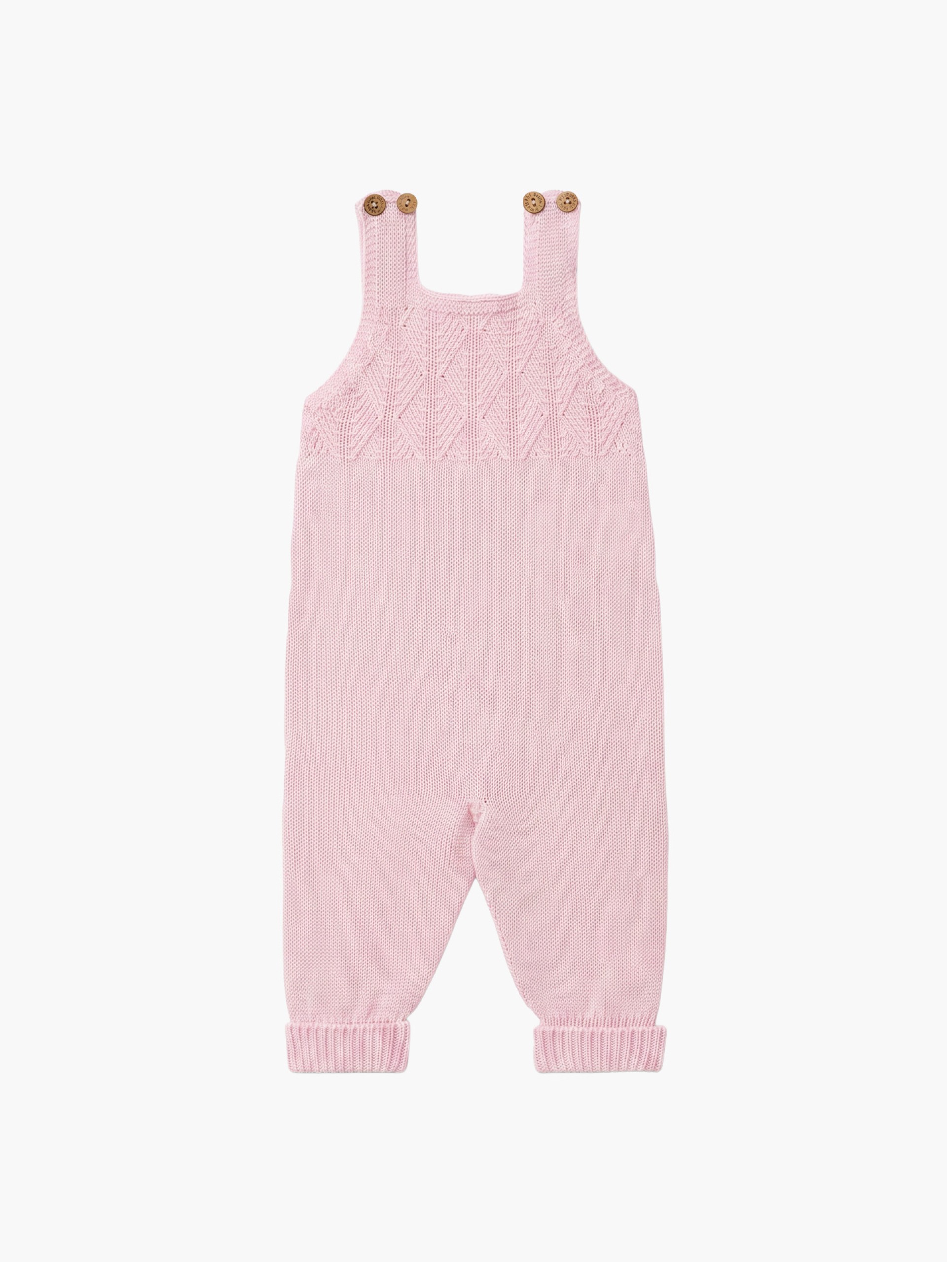 Knitted wool dungarees