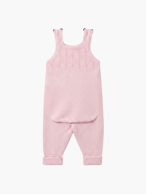 Knitted wool dungarees