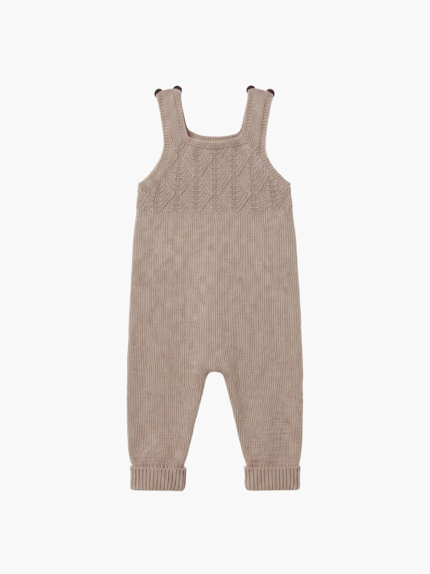 Knitted wool dungarees