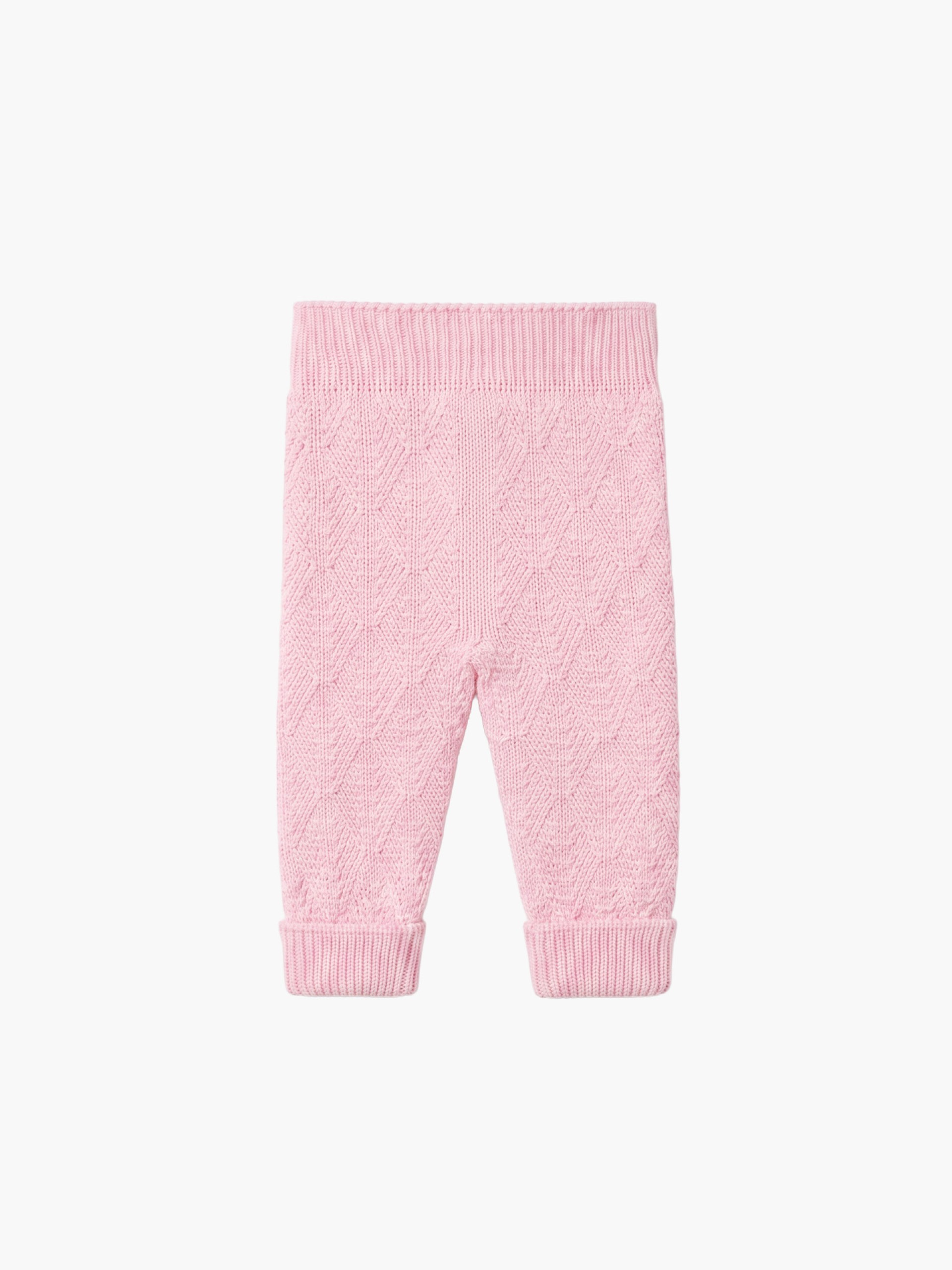 Knitted wool trousers
