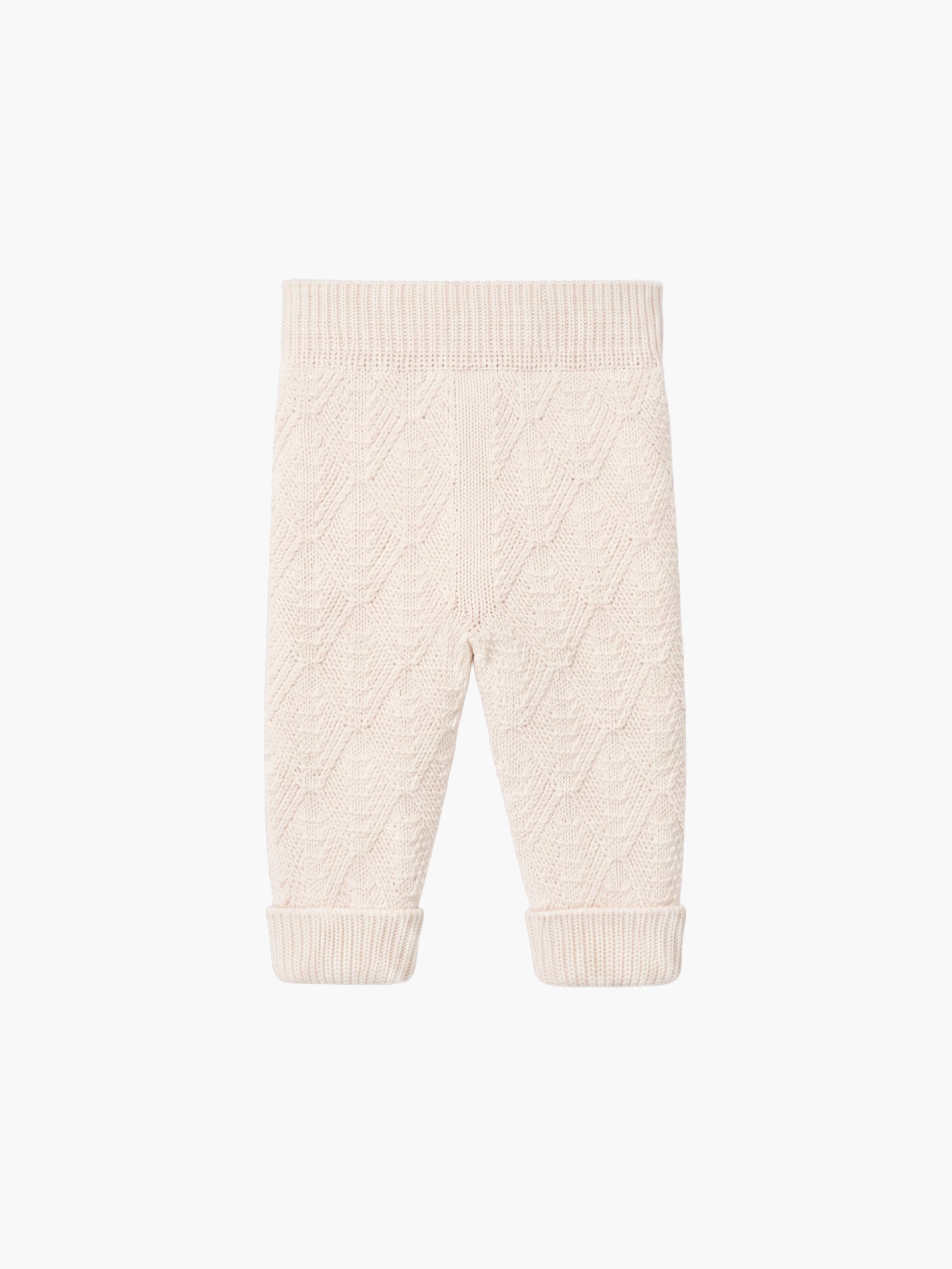 Knitted wool trousers