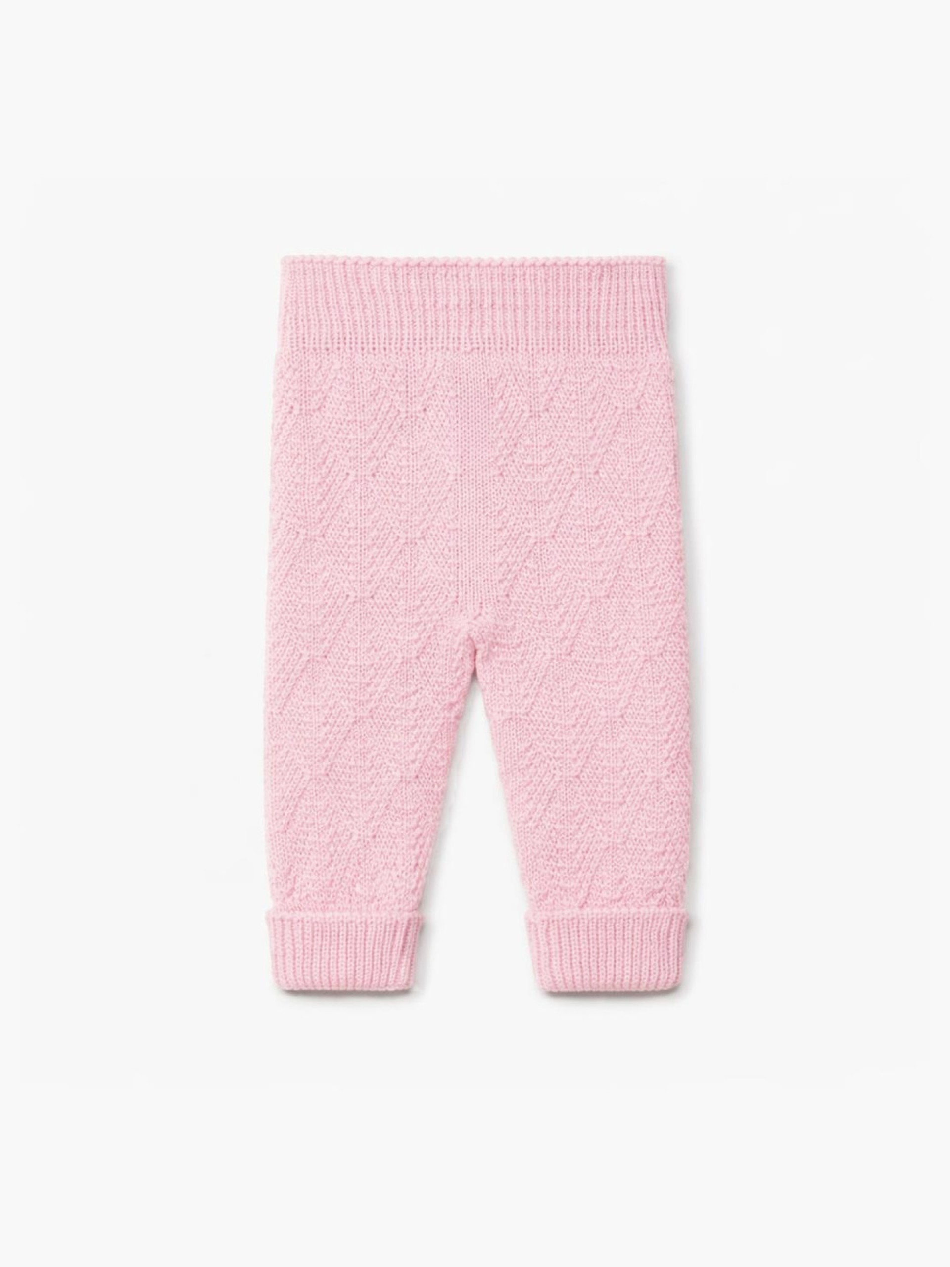 Knitted wool trousers