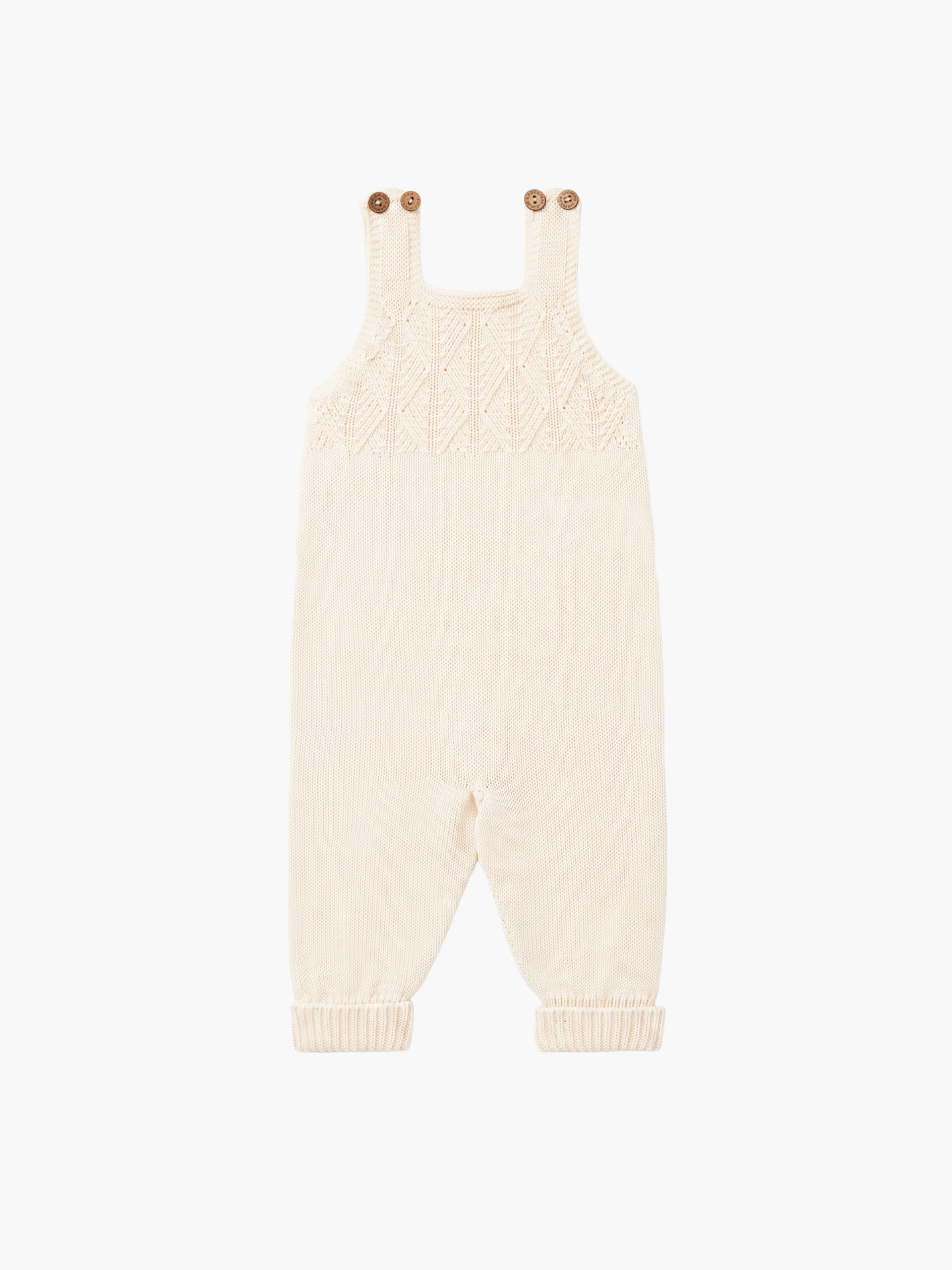 Knitted wool dungarees