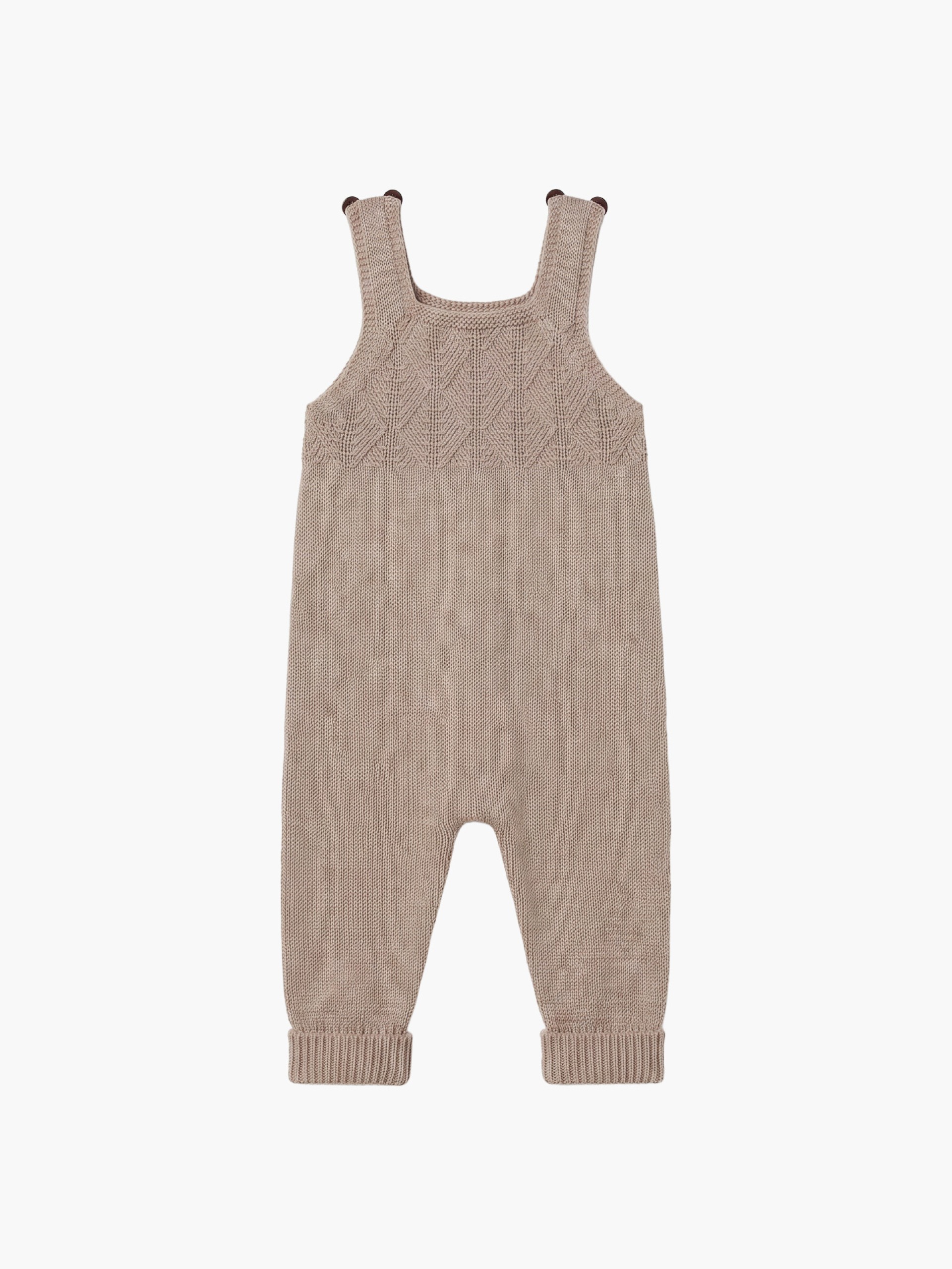Knitted wool dungarees