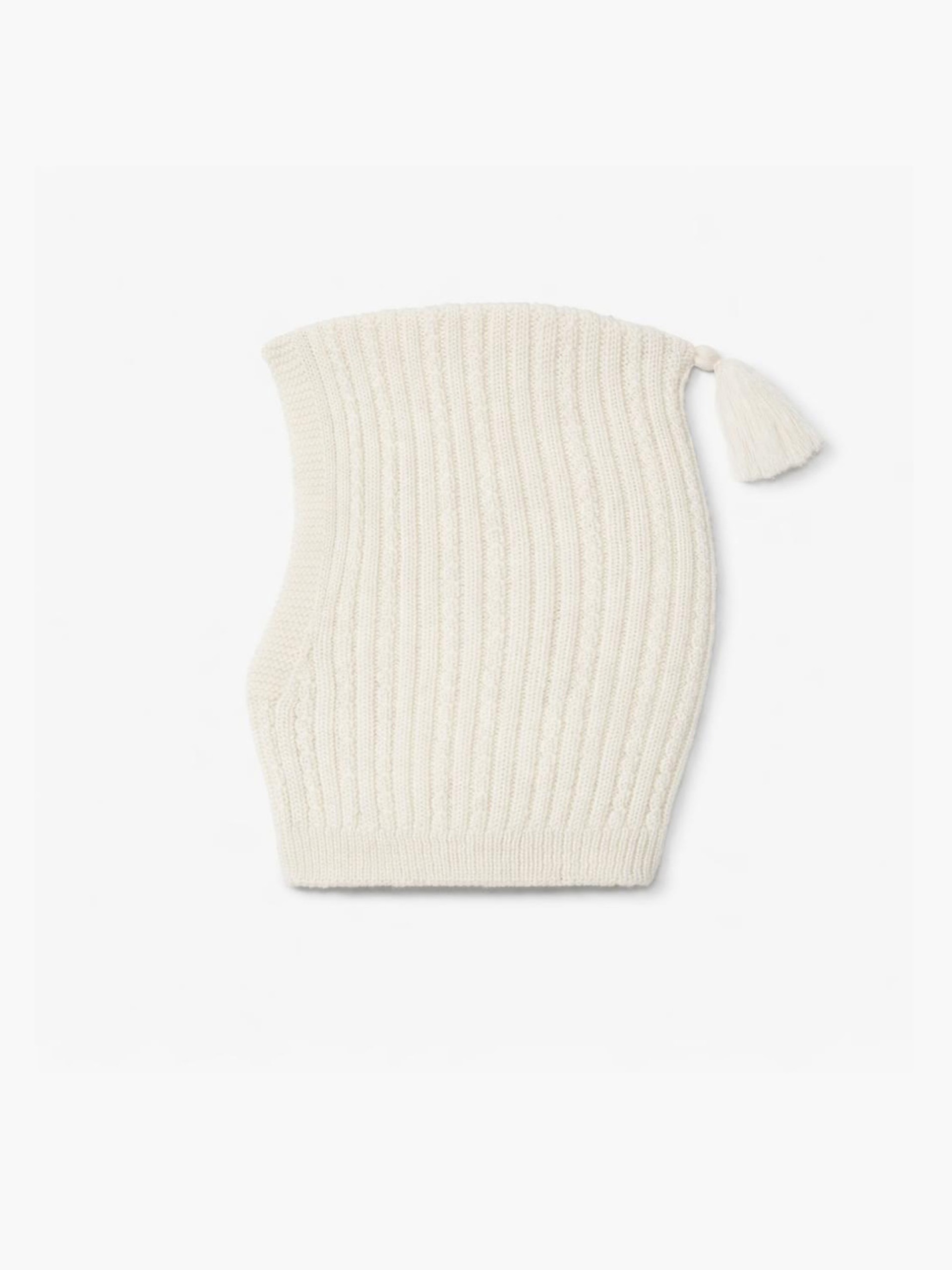 Knitted wool balaclava