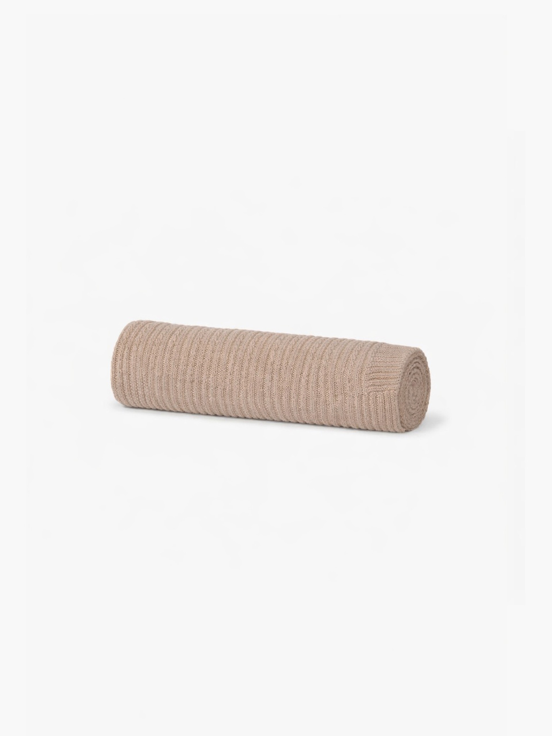 Knitted wool blanket