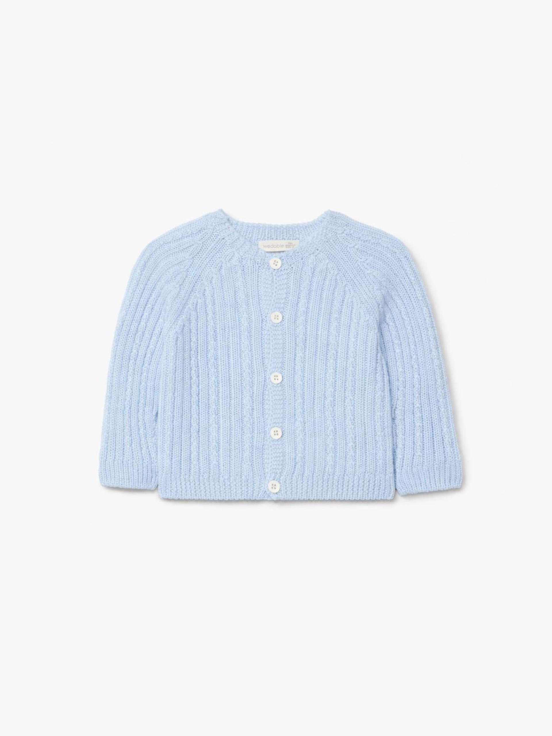 Knitted wool cardigan