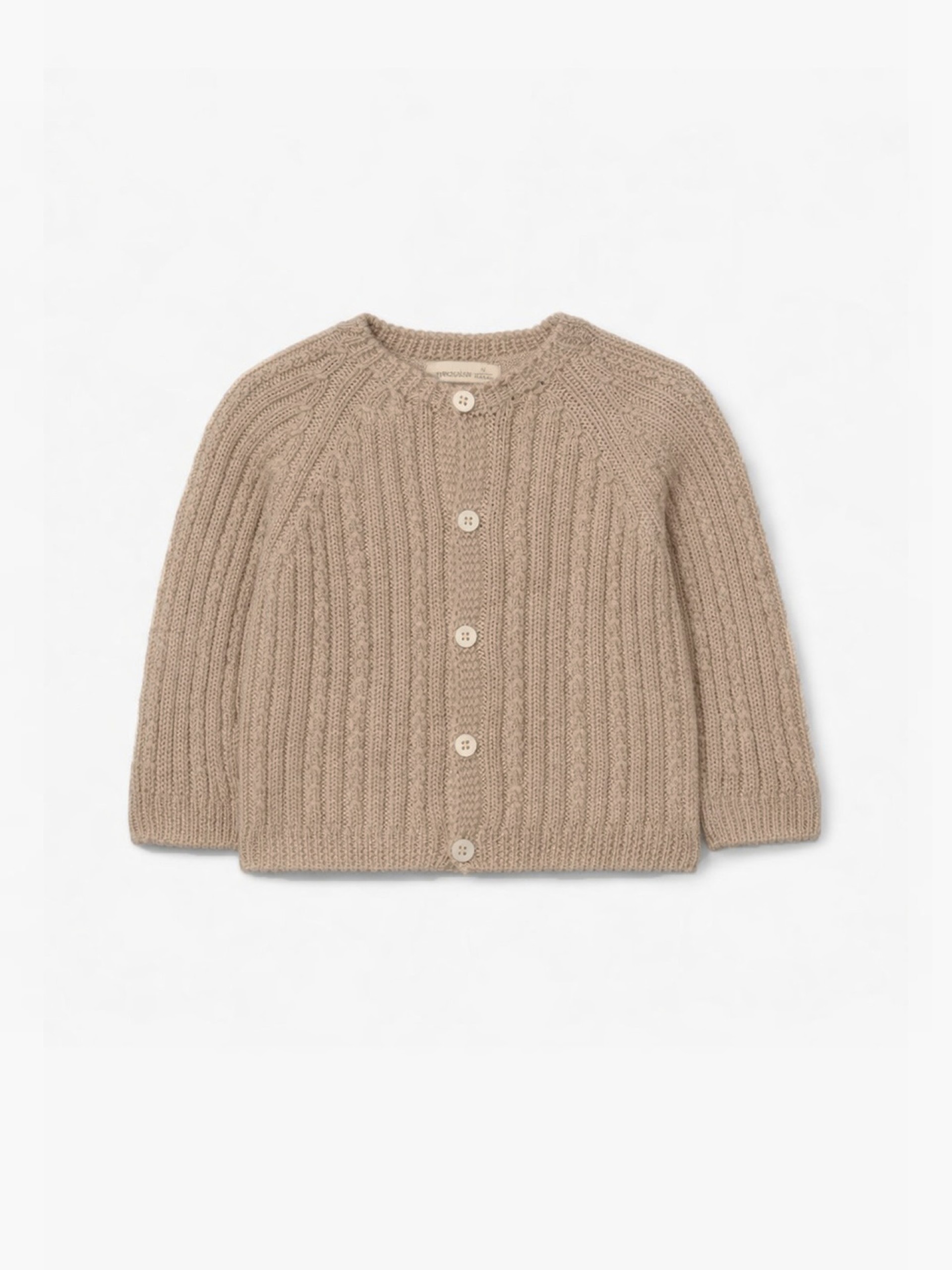 Knitted wool cardigan
