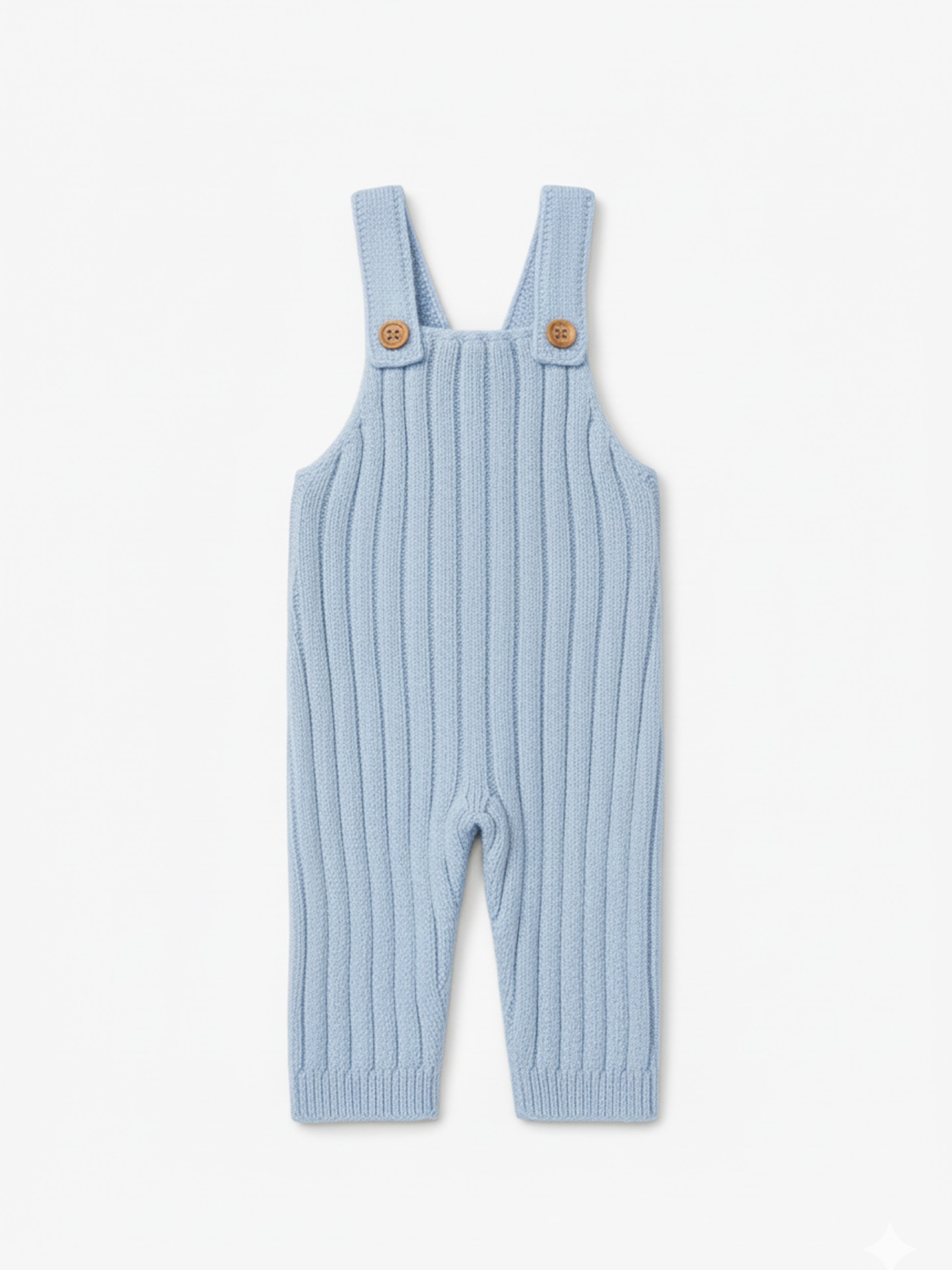 Knitted wool dungarees