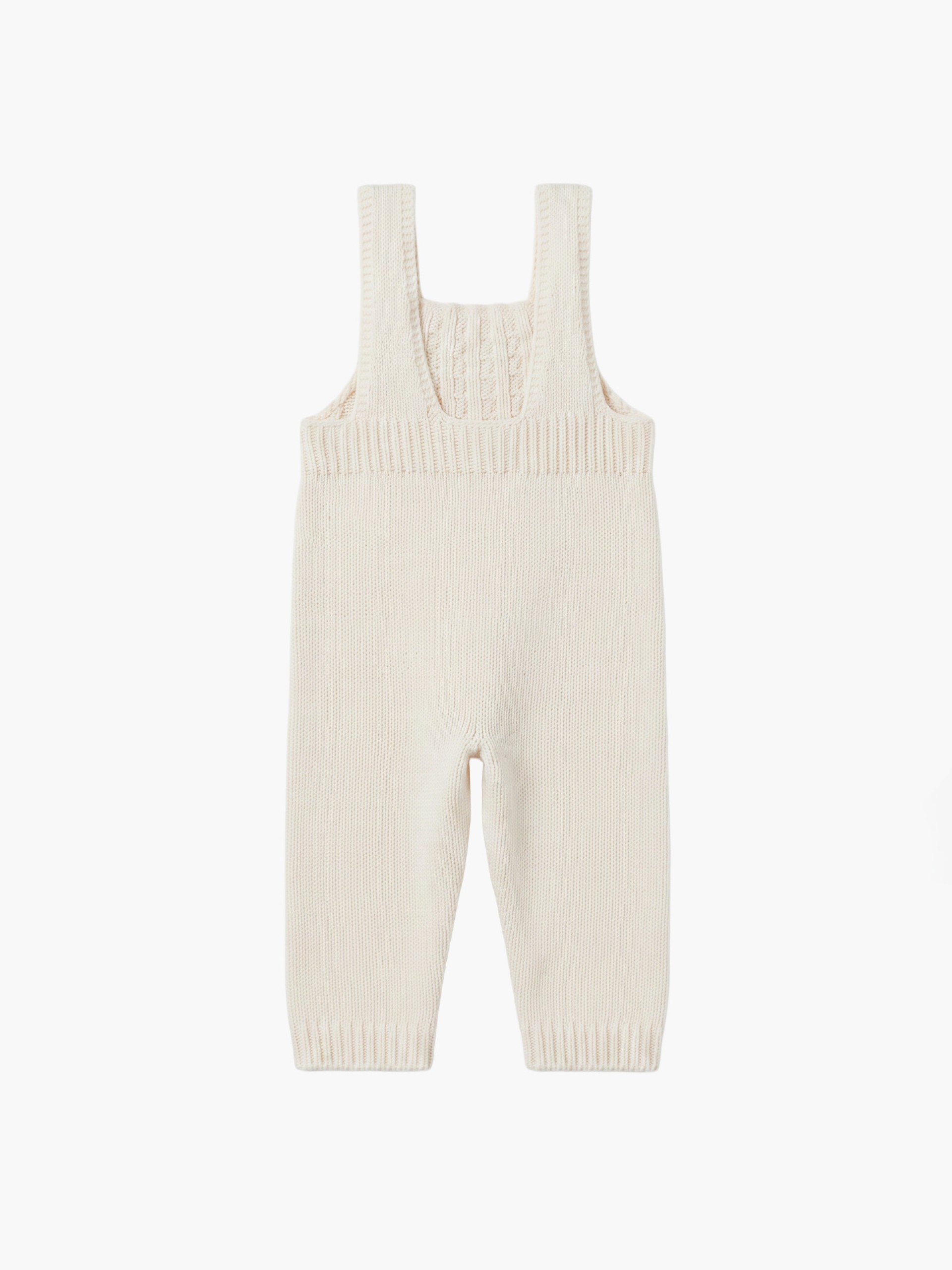 Knitted wool dungarees