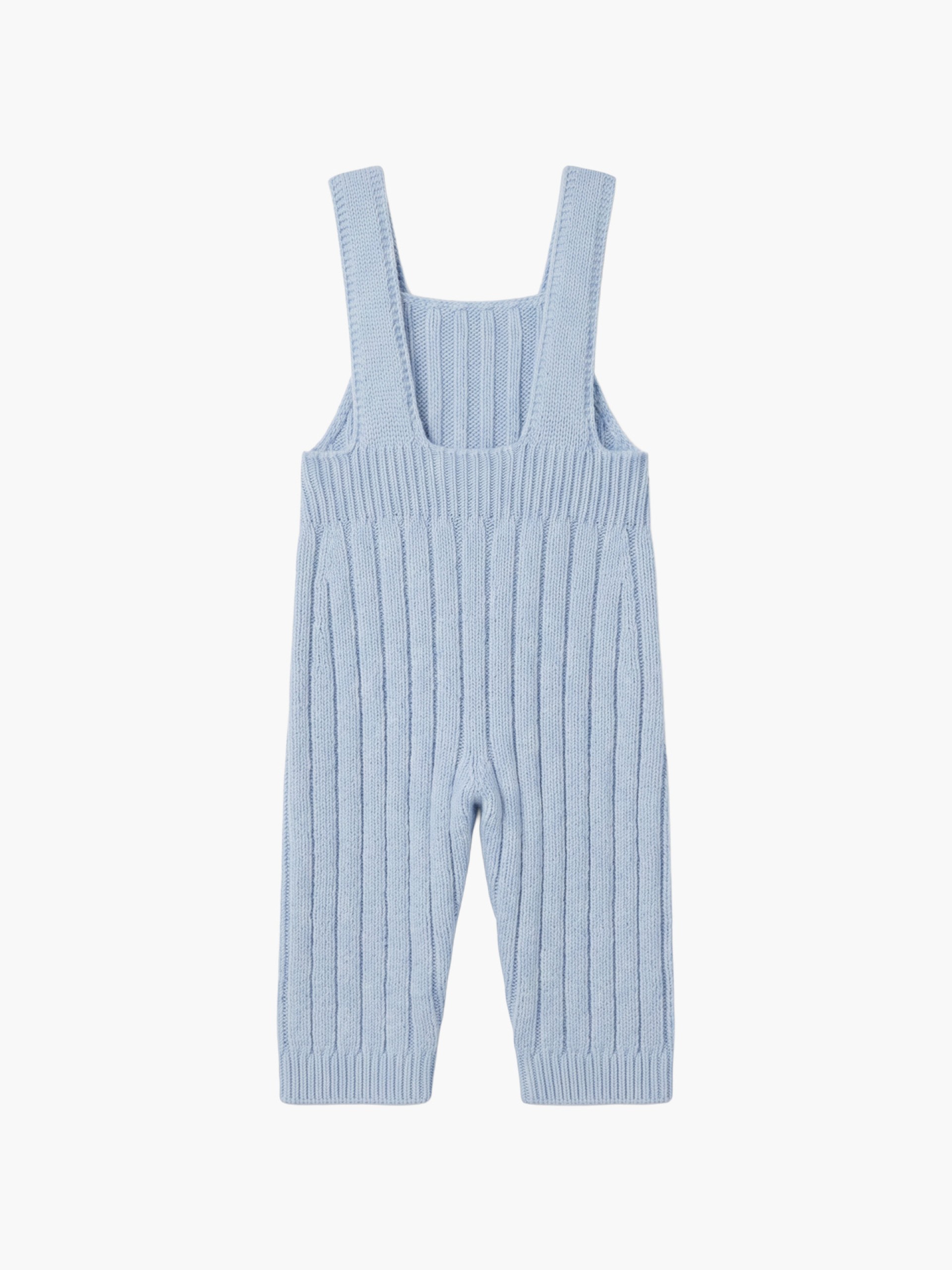 Knitted wool dungarees