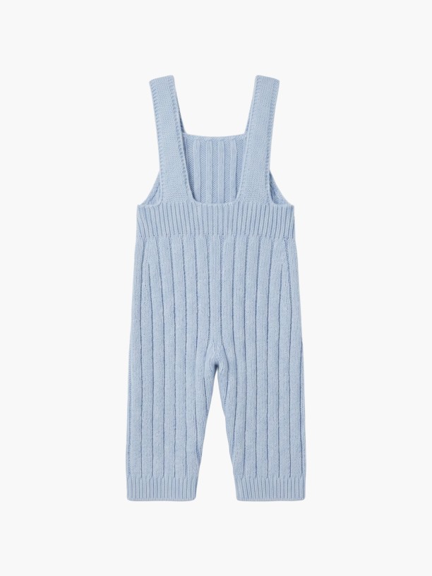 Knitted wool dungarees