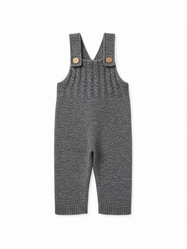 Knitted wool dungarees Knitted wool dungarees